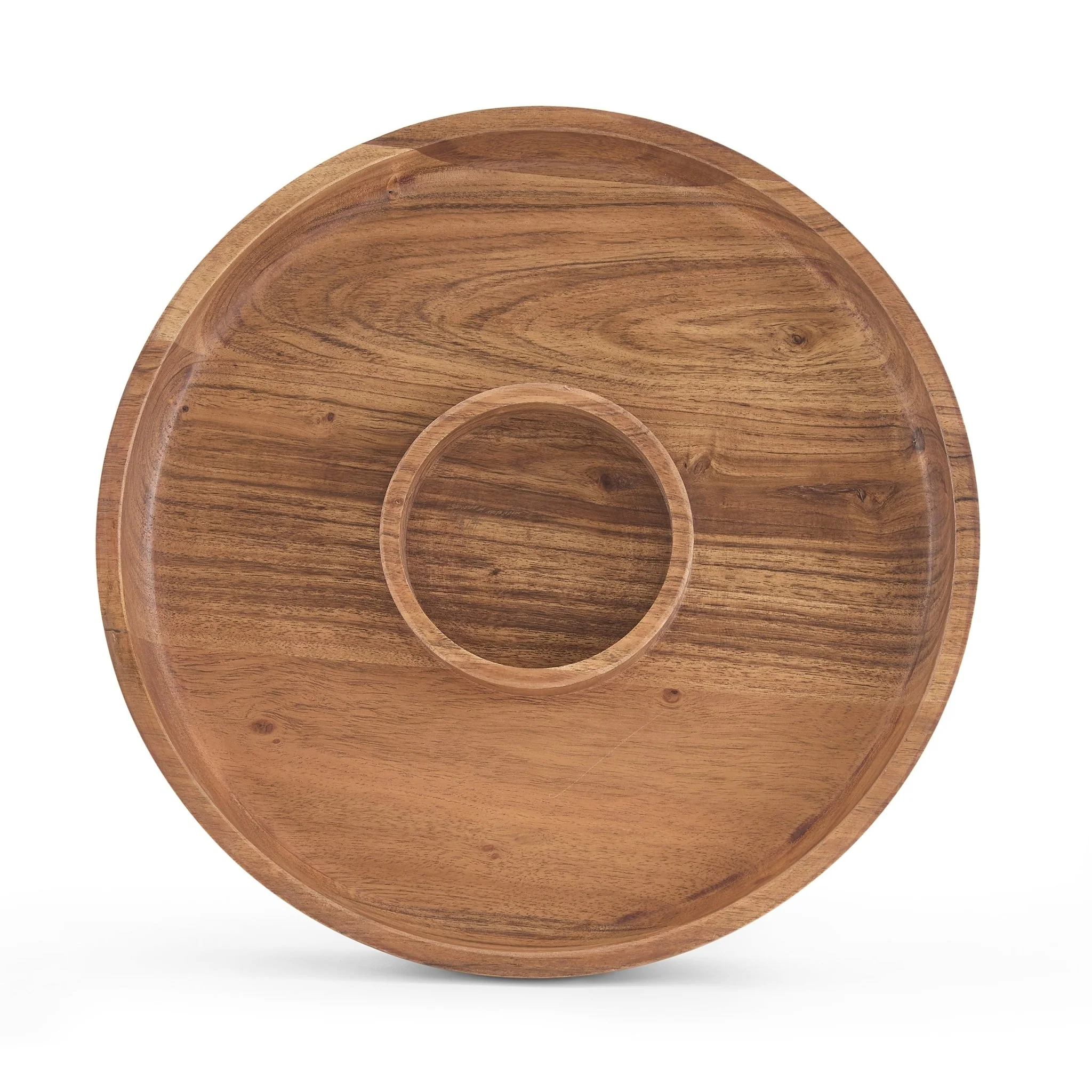 Acacia Chip & Dip Serving Bowl - Natural - Image 2