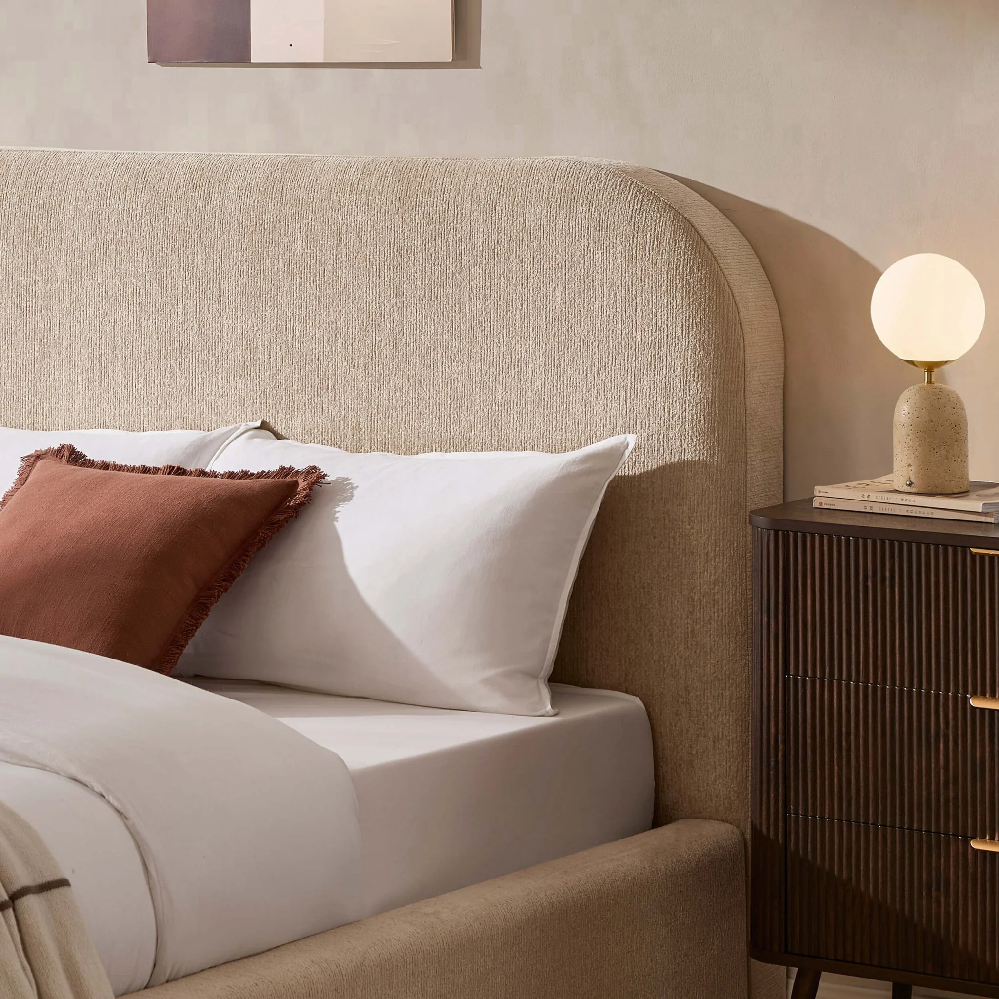 Aintree Ottoman Storage Bed - Textured Oatmeal - Image 8
