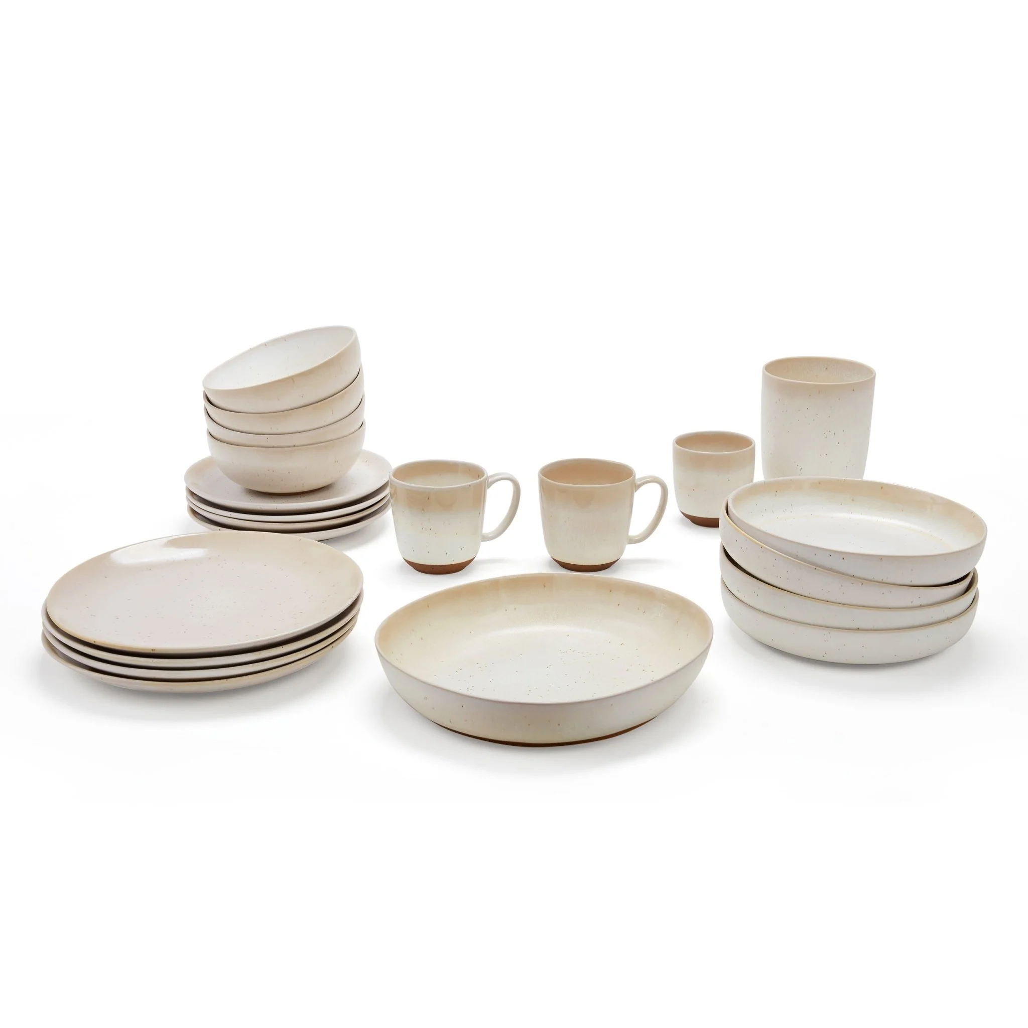 Alfredo Speckled Stoneware Utensil Holder - Natural - Image 6