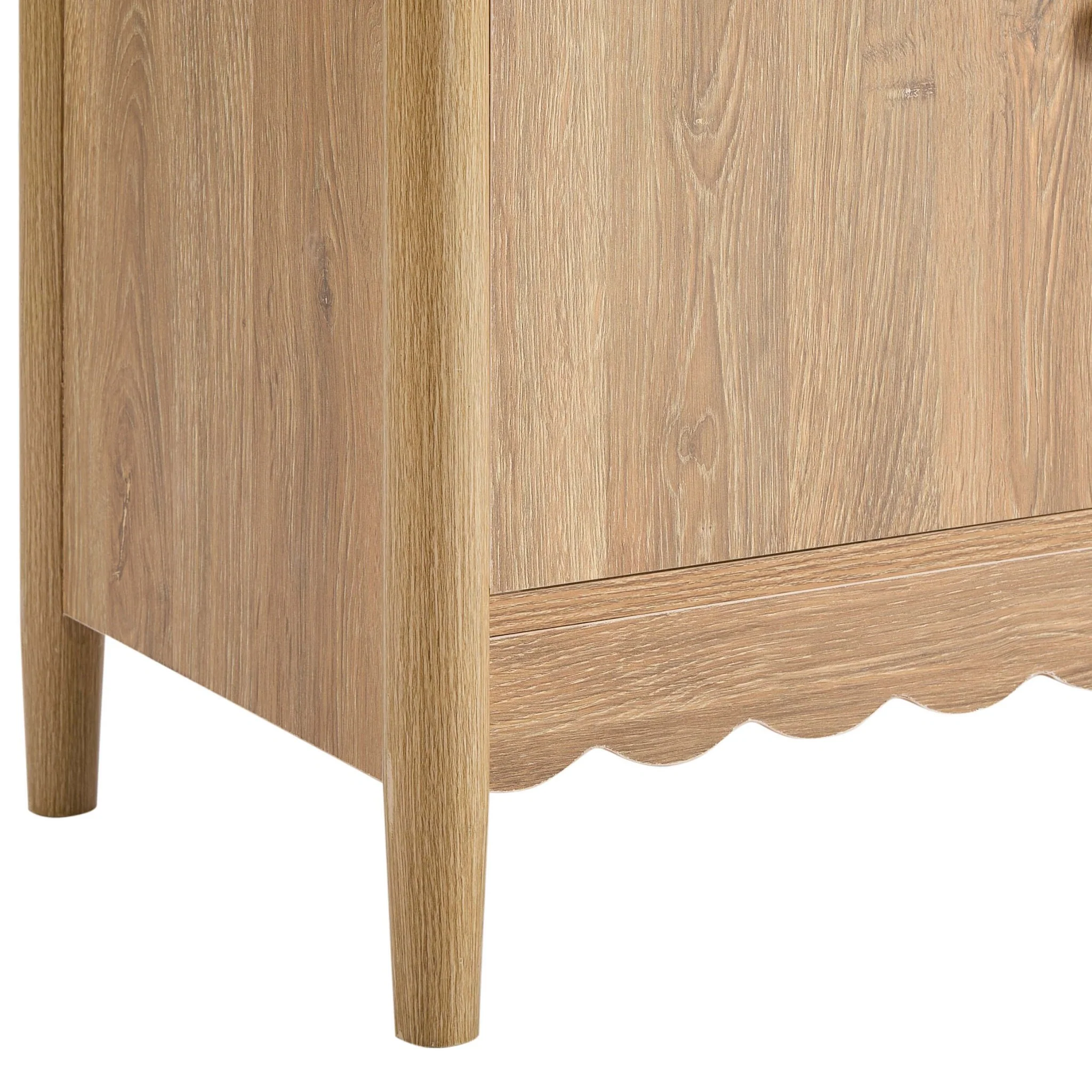 Betty 2 Door Sideboard with Drawers - Light Wood - Image 8