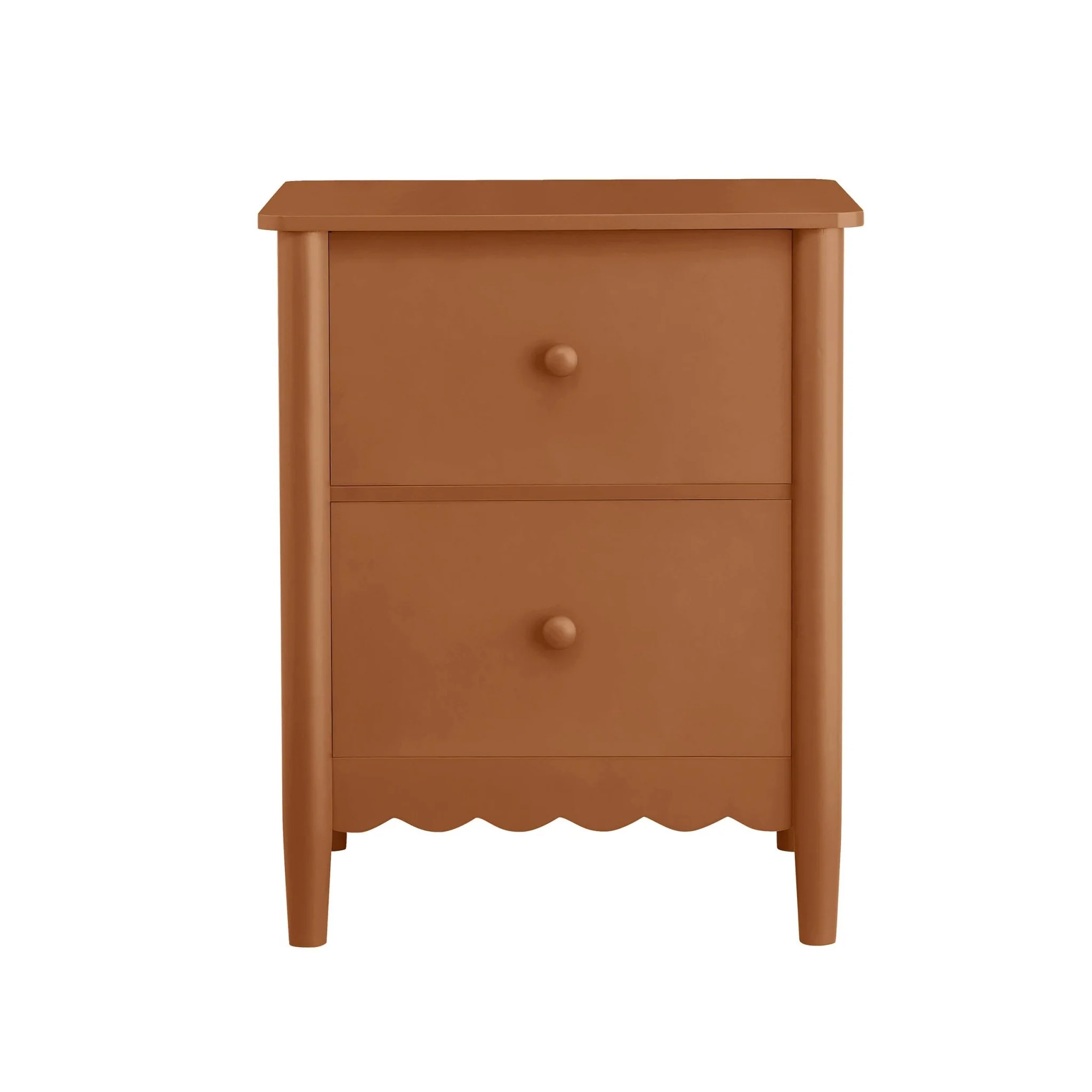 Betty 2 Drawer Bedside Table - Orange - Image 11