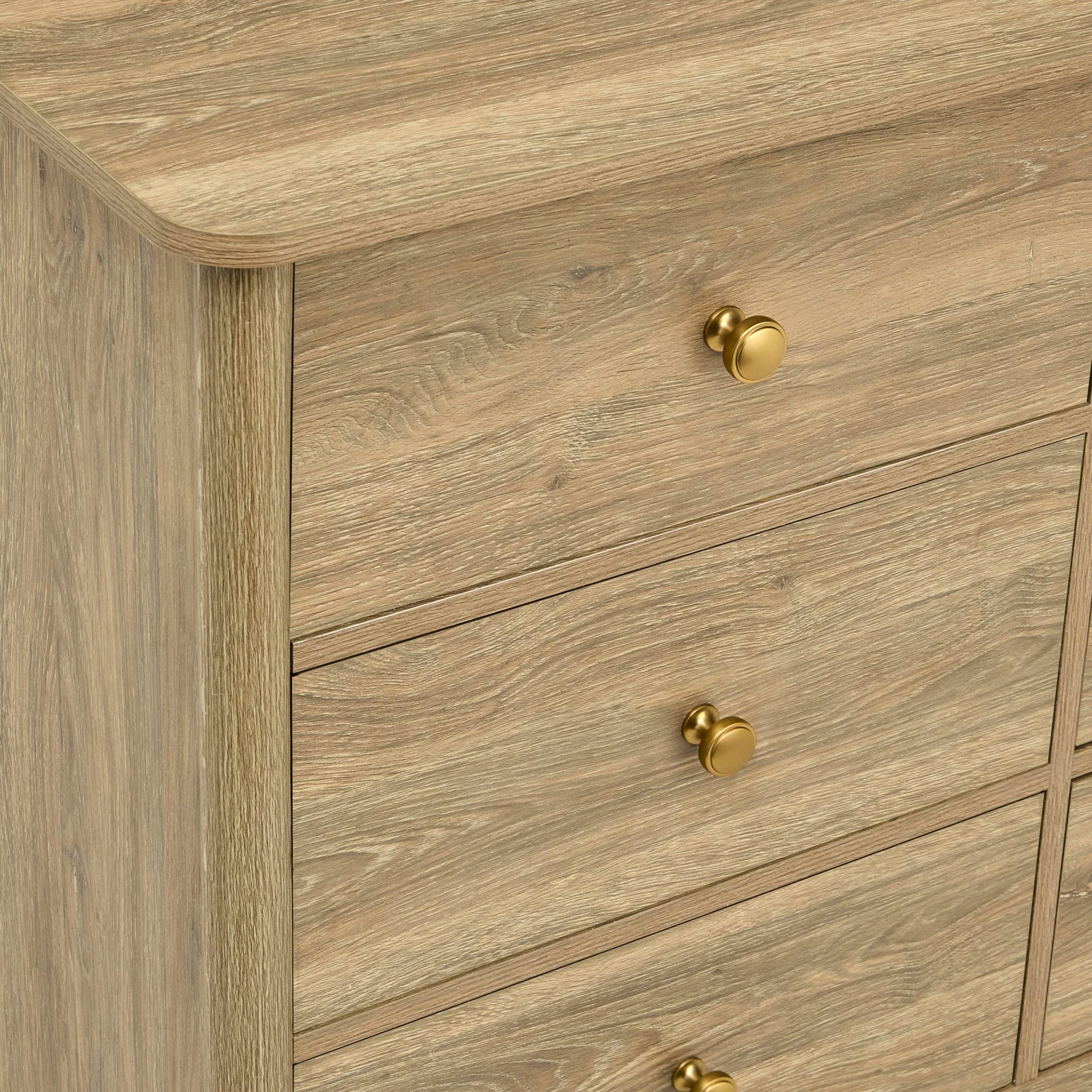 Betty 6 Drawer Chest - Light Wood - Image 10