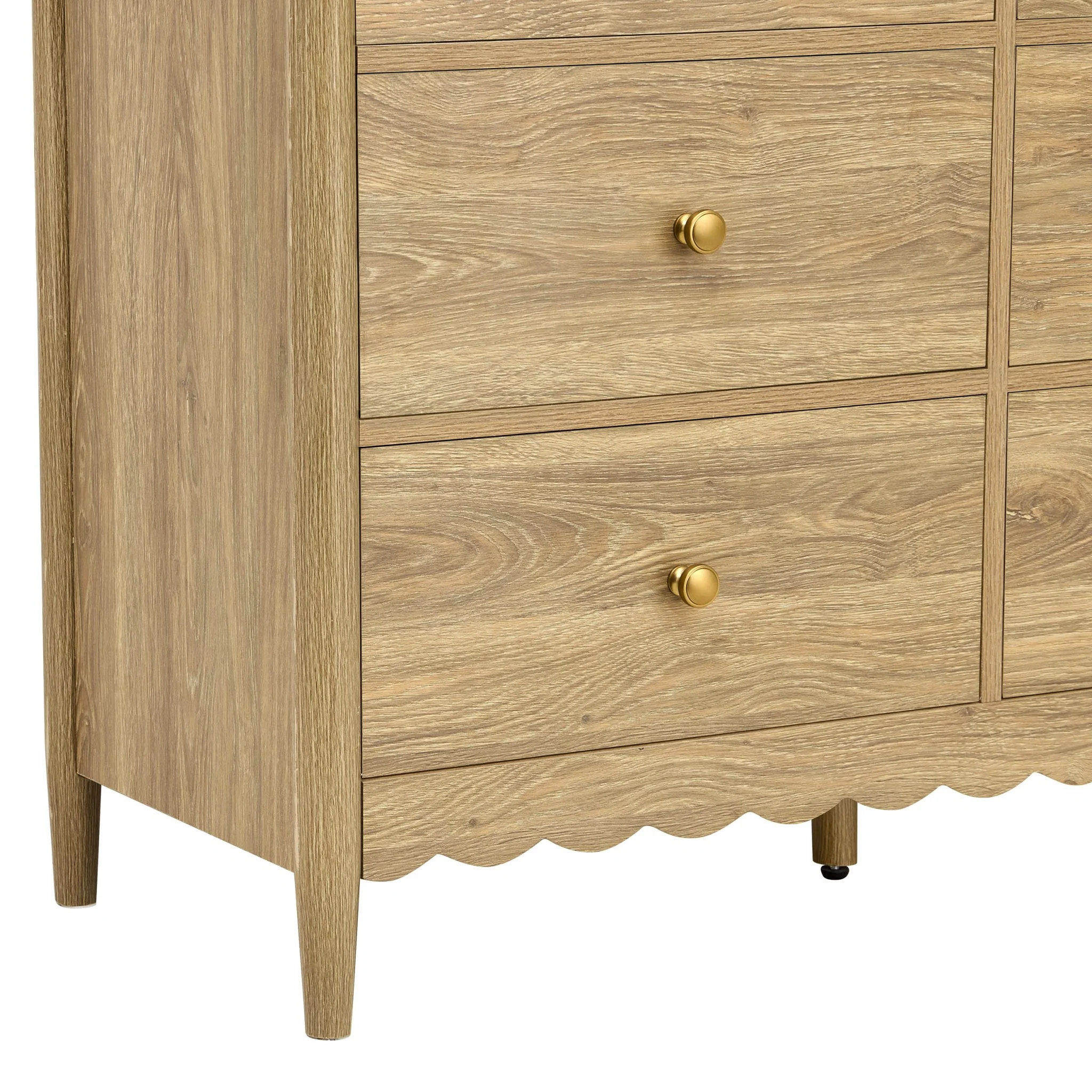 Betty 6 Drawer Chest - Light Wood - Image 13