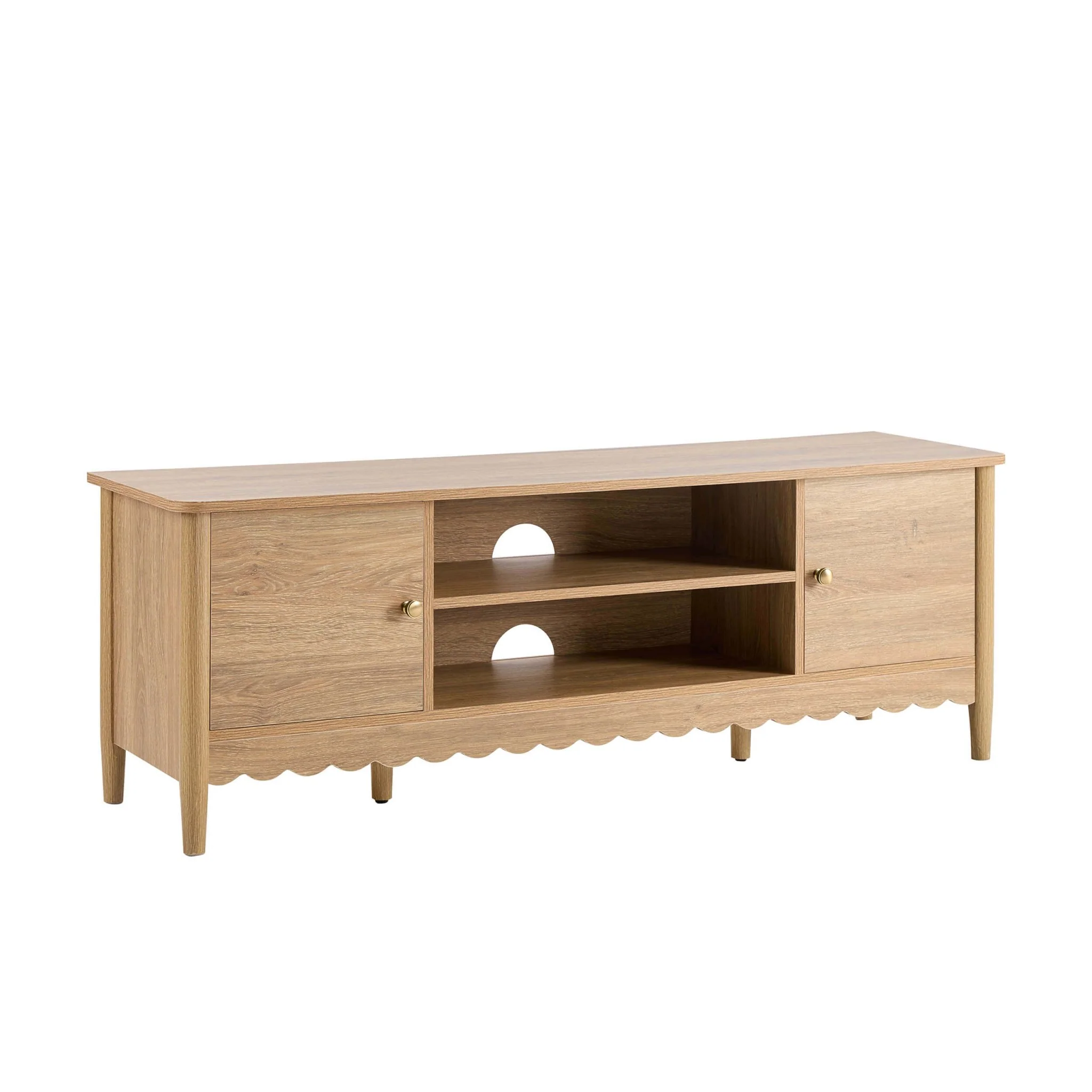 Betty Tv Unit for TVs up to 60" - Light Wood - Image 4