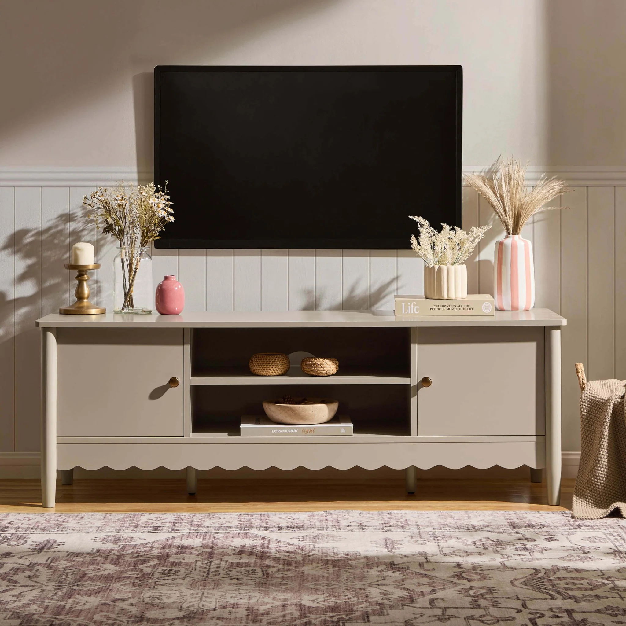 Betty Tv Unit for TVs up to 60" - Taupe