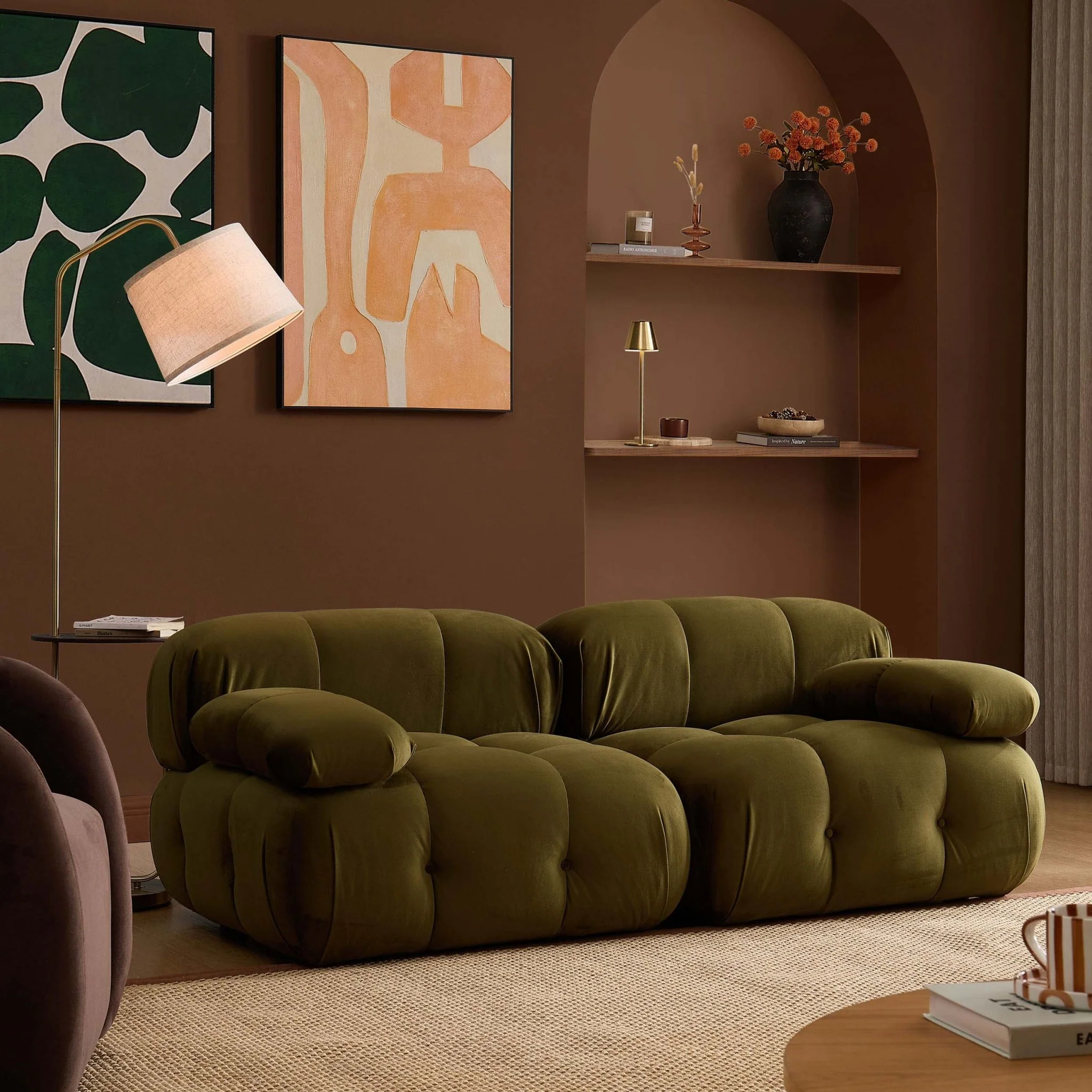 Bondi 2 Seater Sofa - Rich Green - Image 2