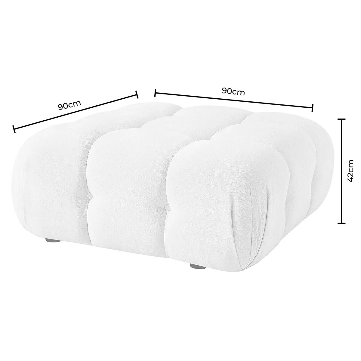 Bondi Pouffe - Cappuccino - Image 9