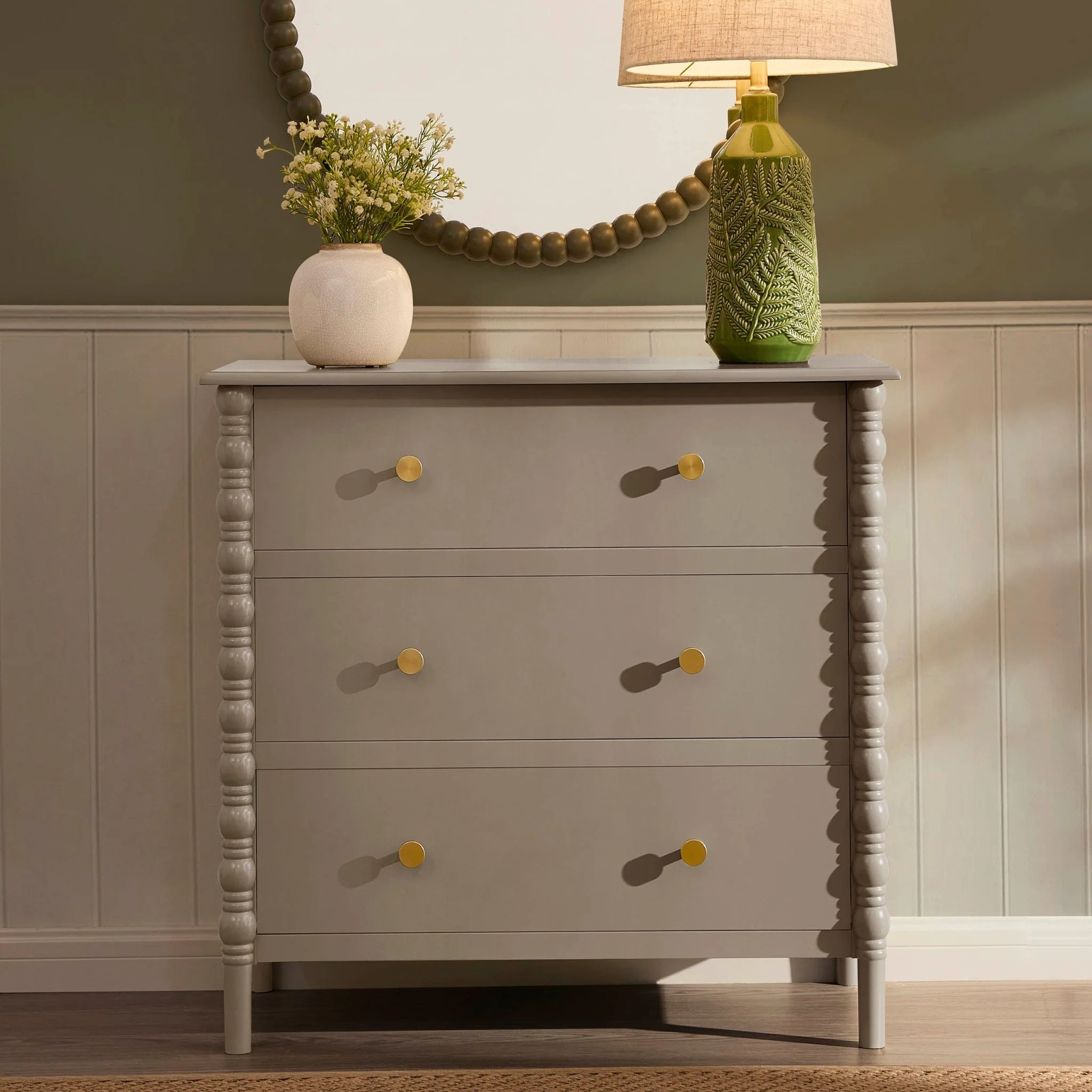 Bonnie Bobbin 3 Drawer Chest - Taupe - Image 2