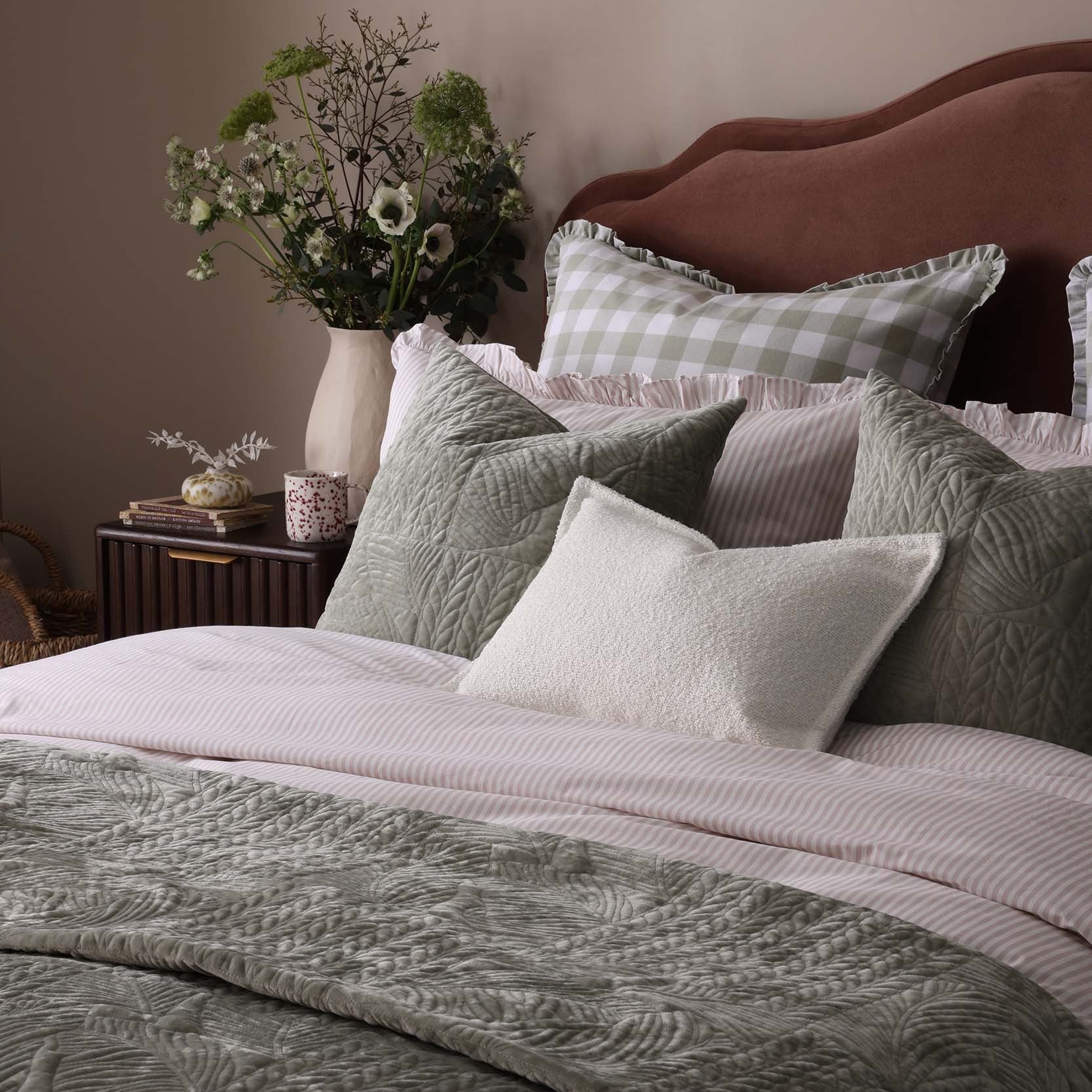 Boucle Cushion Cover - White - Image 8