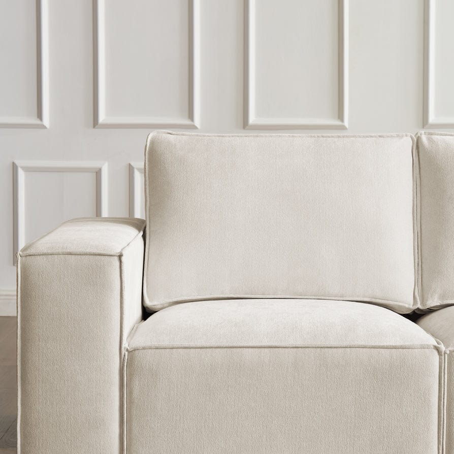 Brooklyn U-Shape Sofa - Ivory - Image 7