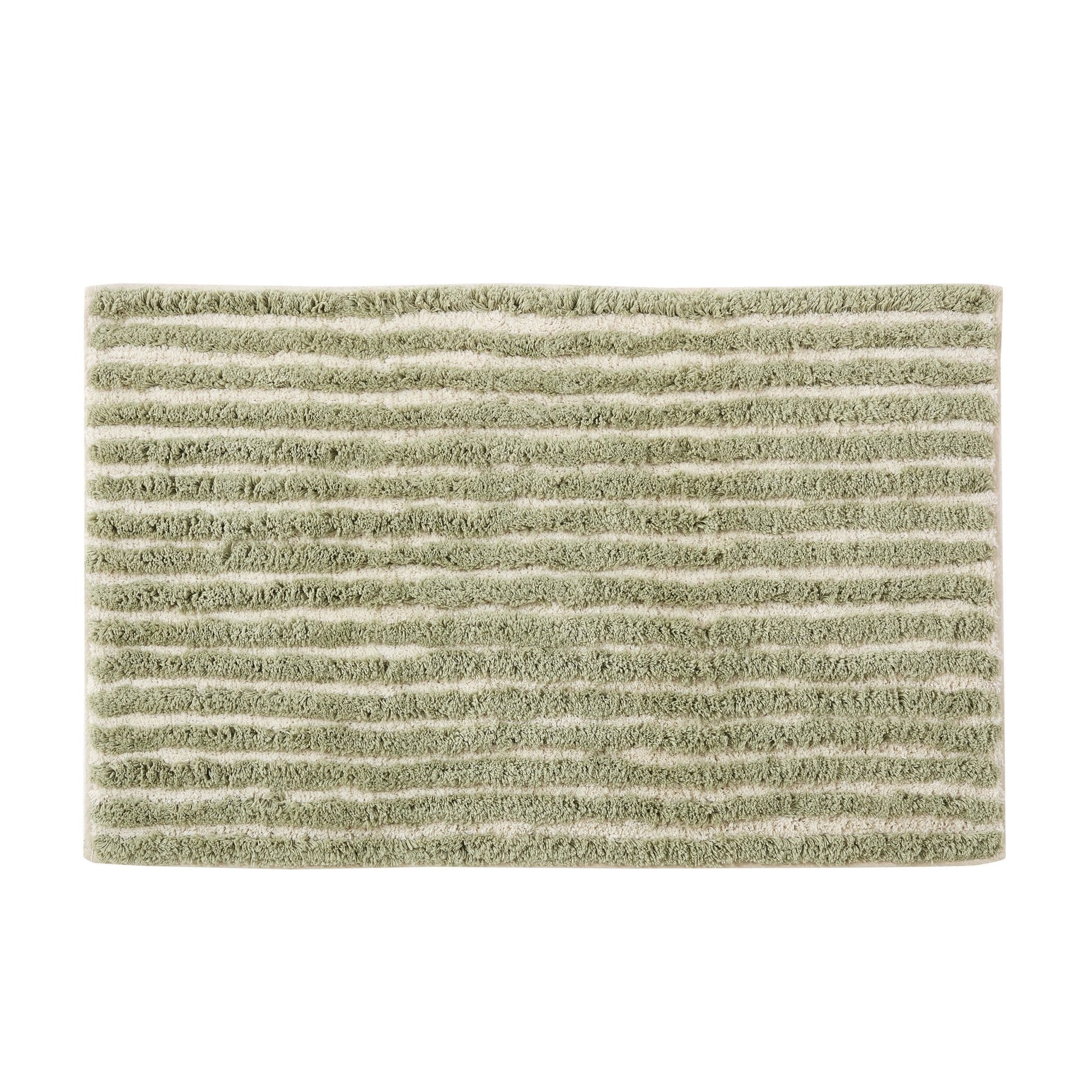 Capri Tufted Stripe Bath Mat - Olive - Image 3