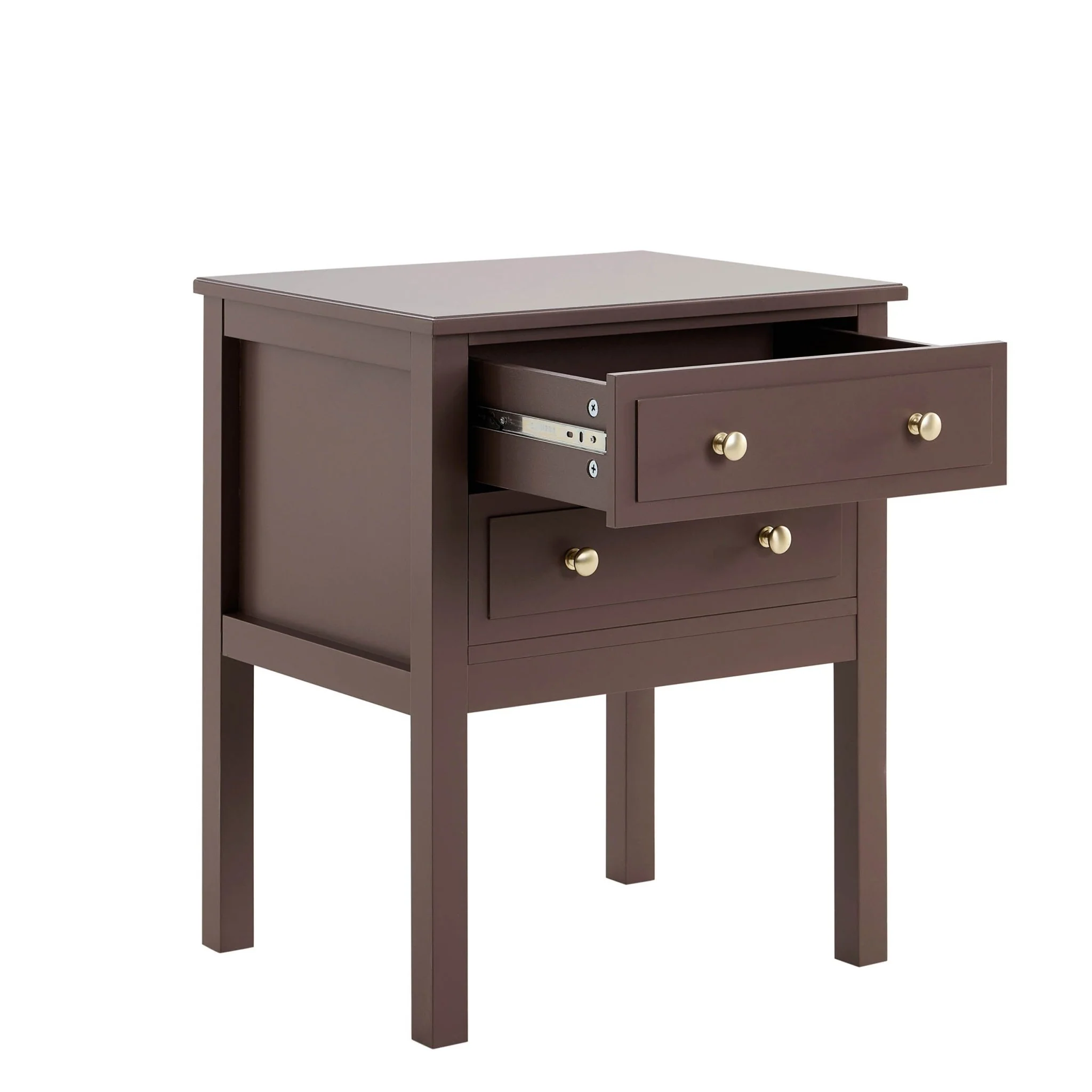 Carolina 2 Drawer Bedside Table - Mocha - Image 5