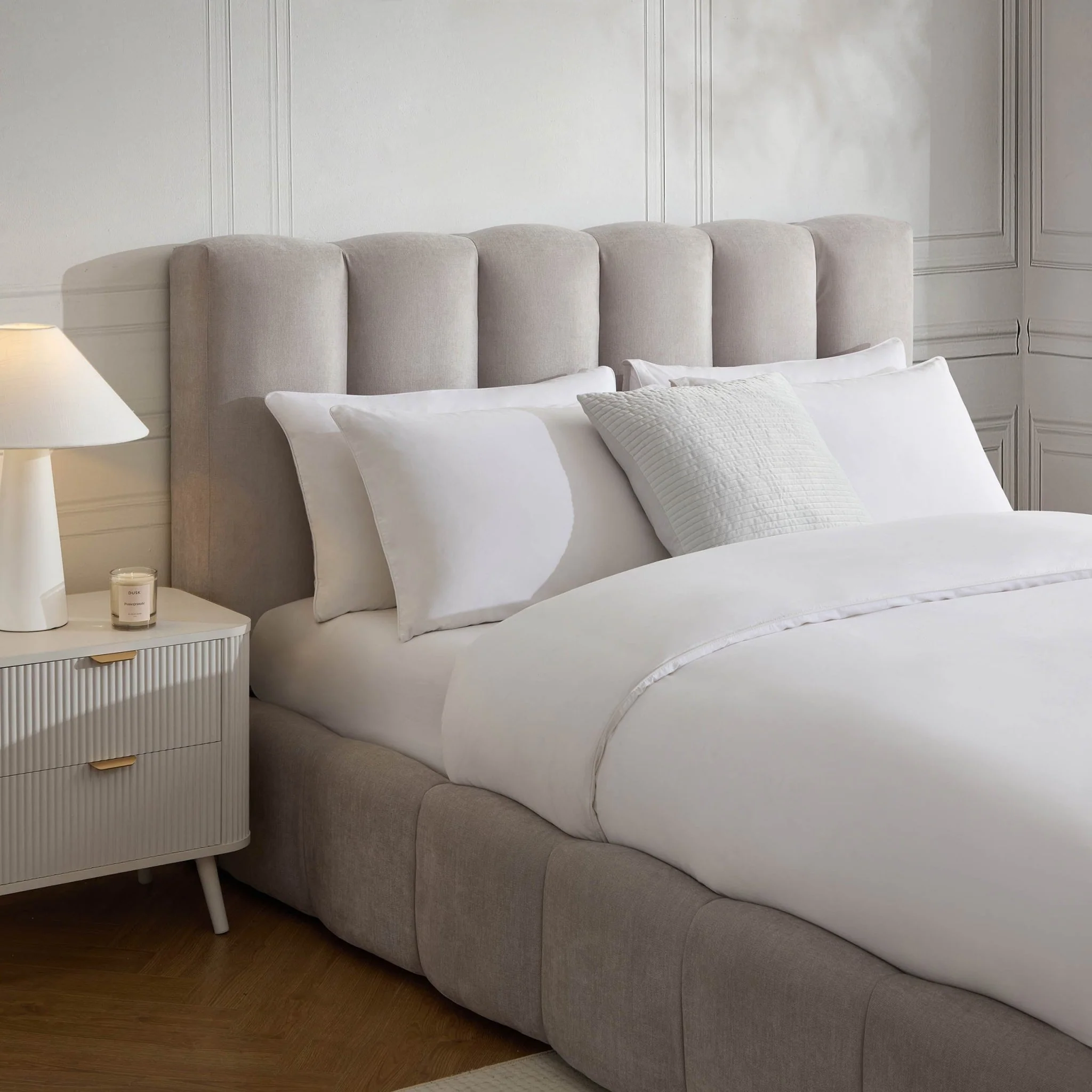 Cheshire Ottoman Storage Bed - Light Grey - Image 3