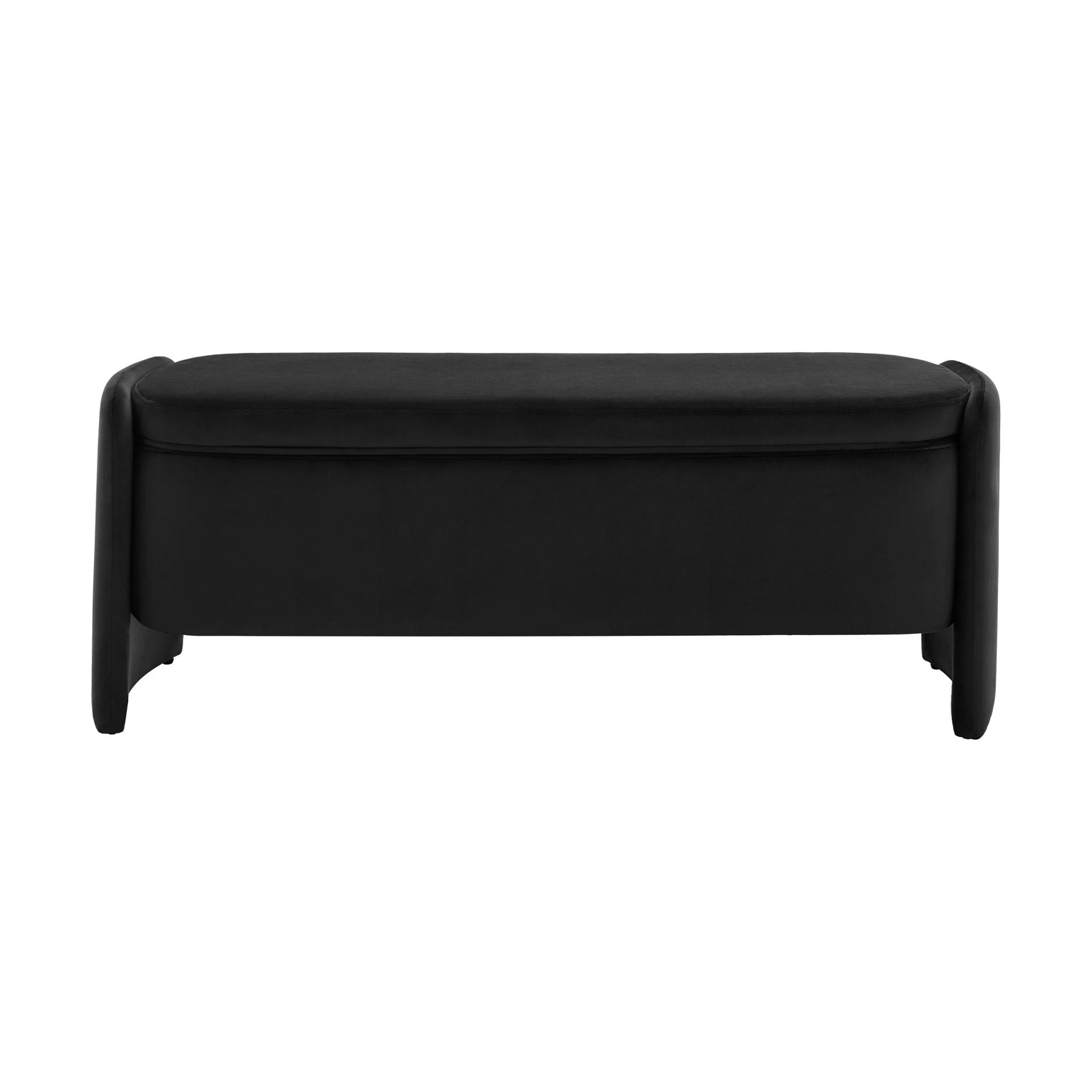 Didsbury Curved Storage Bench - Ink - Image 2