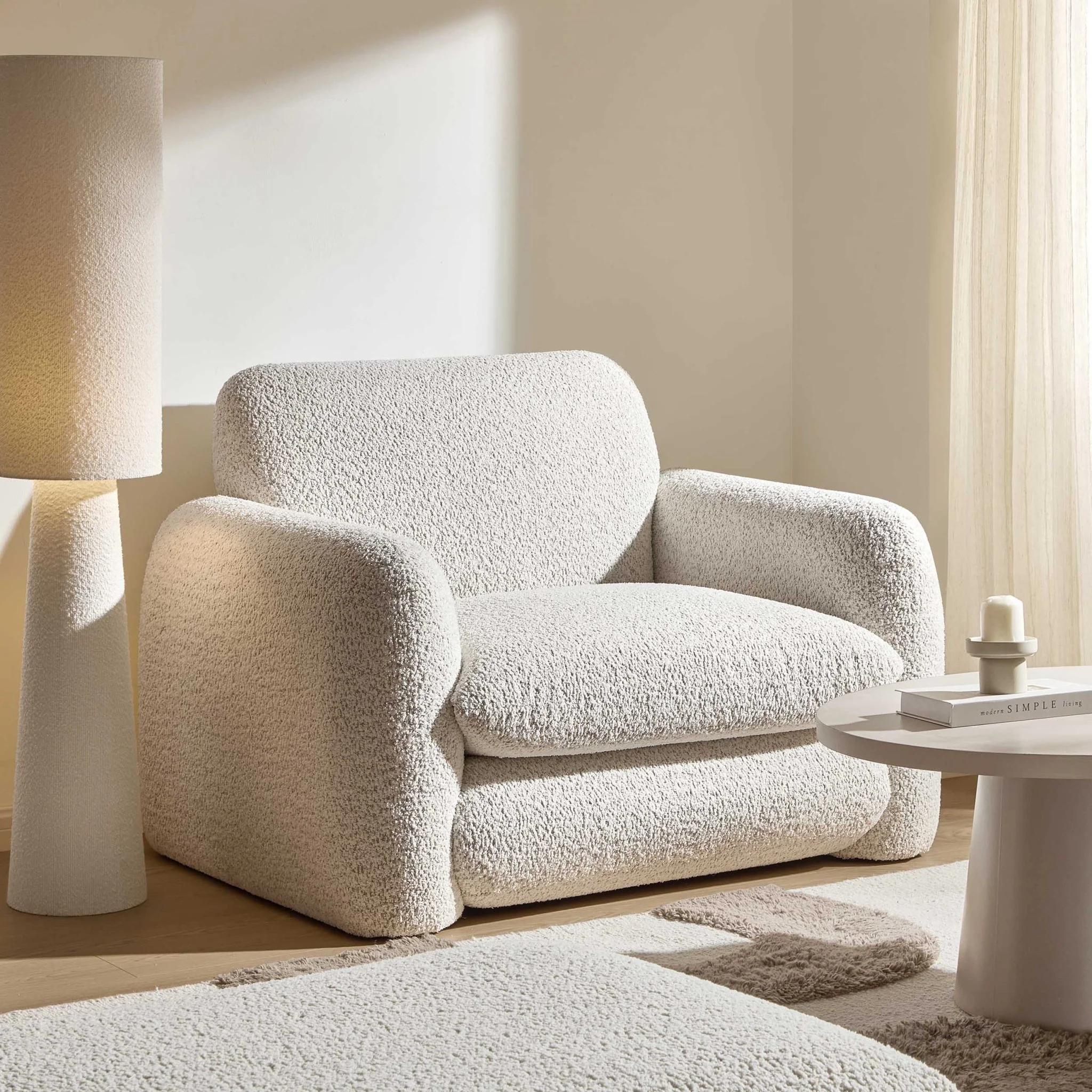 Dublin Loveseat - Popcorn Teddy - Image 2