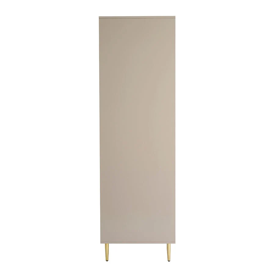 Evie 2 Door Wardrobe with Drawers - Taupe - Image 6