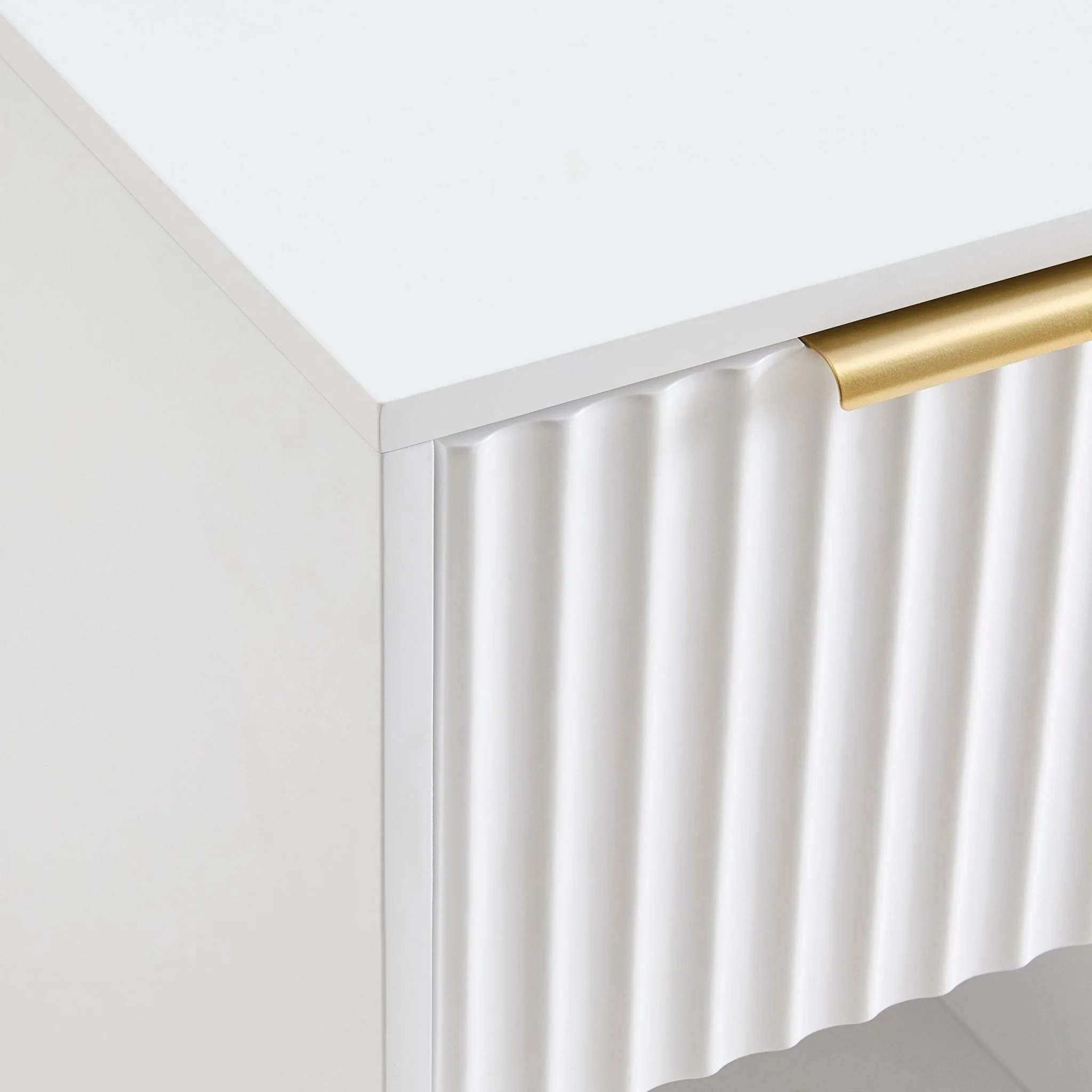 Evie 1 Drawer Nightstand - Warm White - Image 7