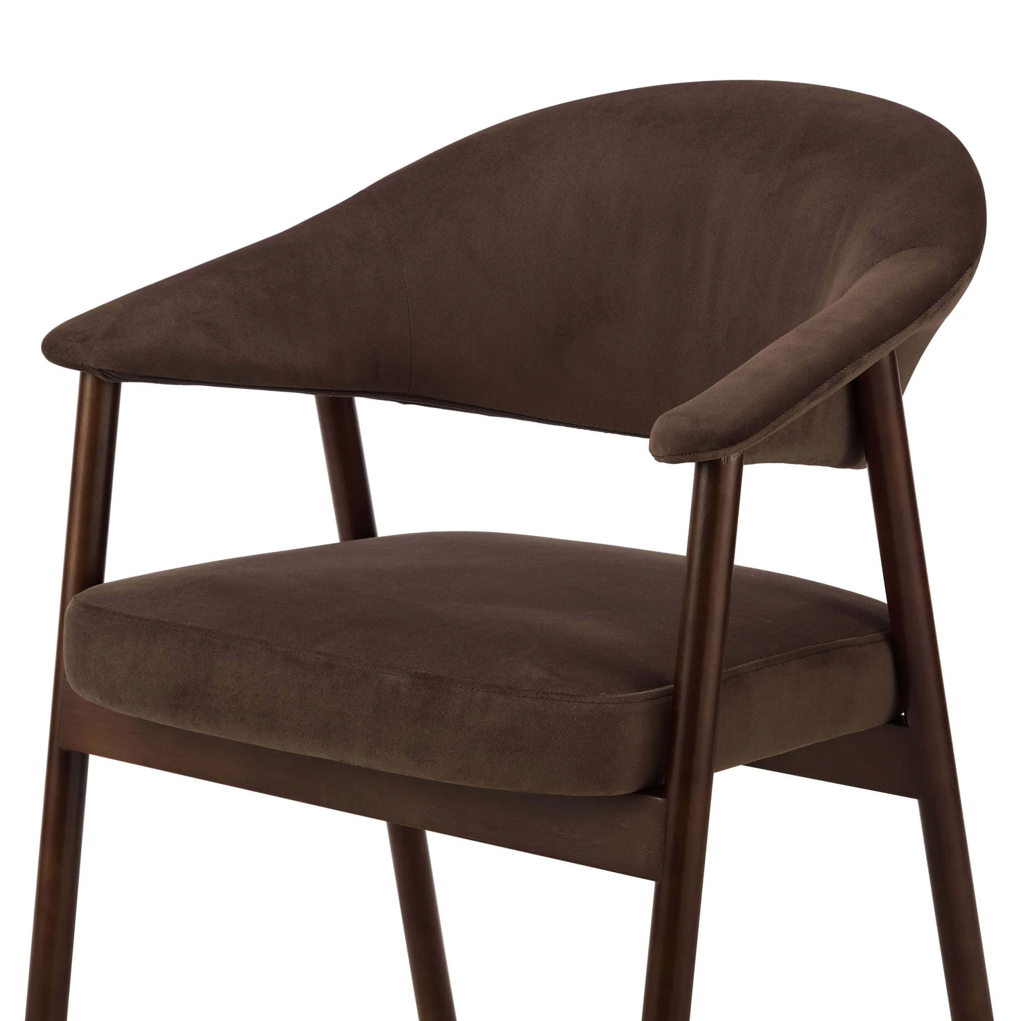 Frankie Dining Chair - Cappuccino/Walnut - Image 6