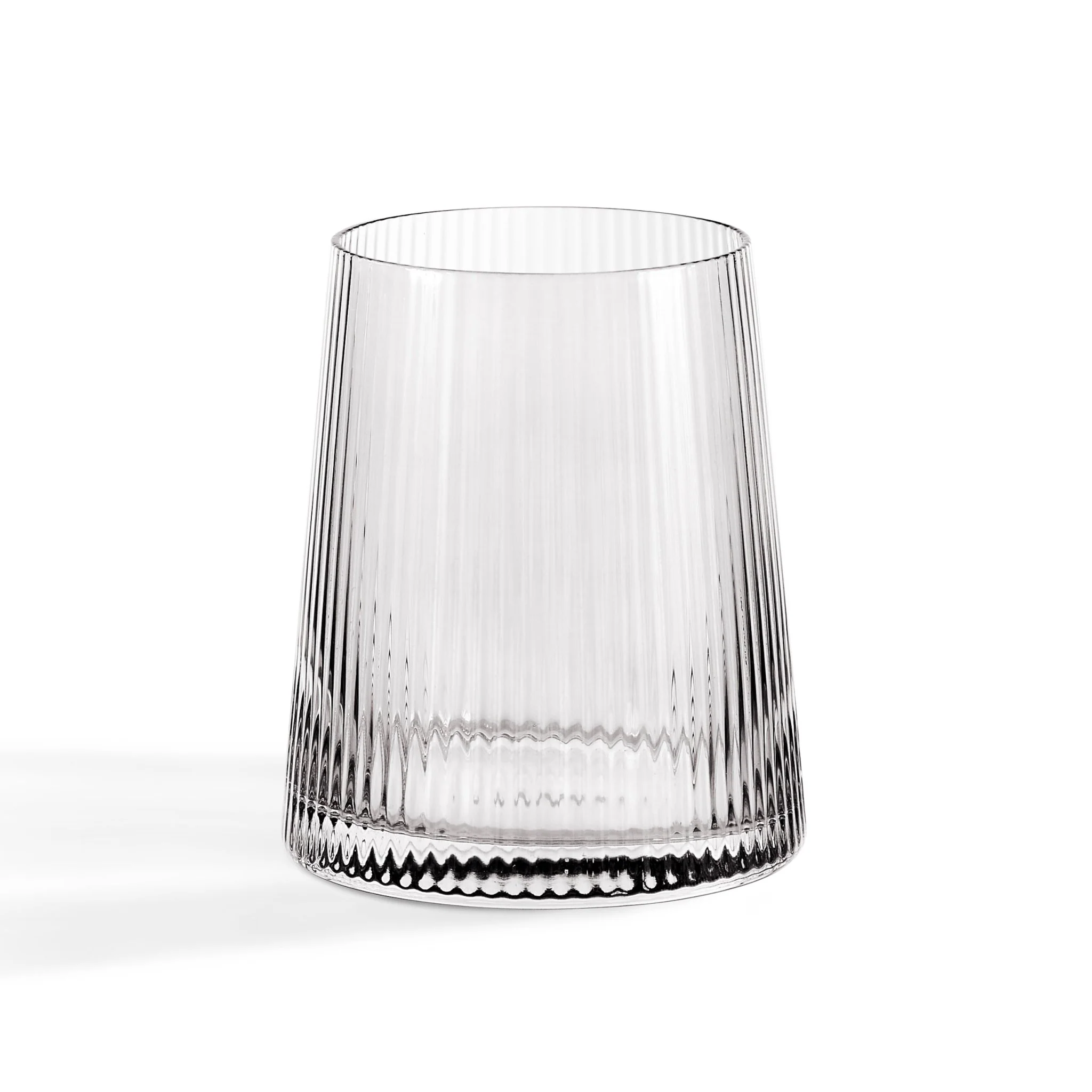 Gatsby Set of 4 Ripple Glass Tumblers - Smoked - Image 3