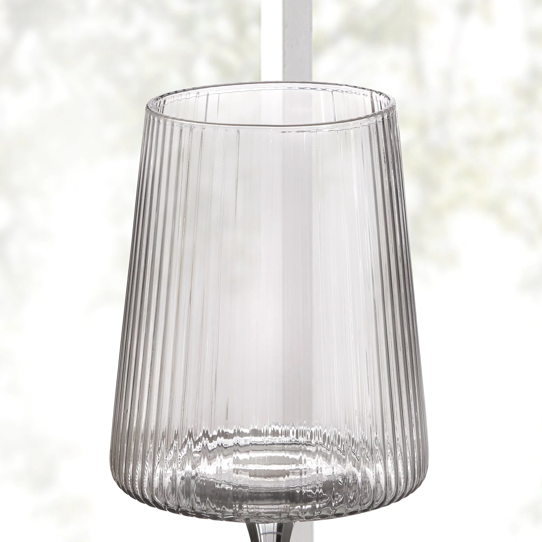 Gatsby Set of 4 Ripple Glass Wine Glasses - Smoked - Image 4