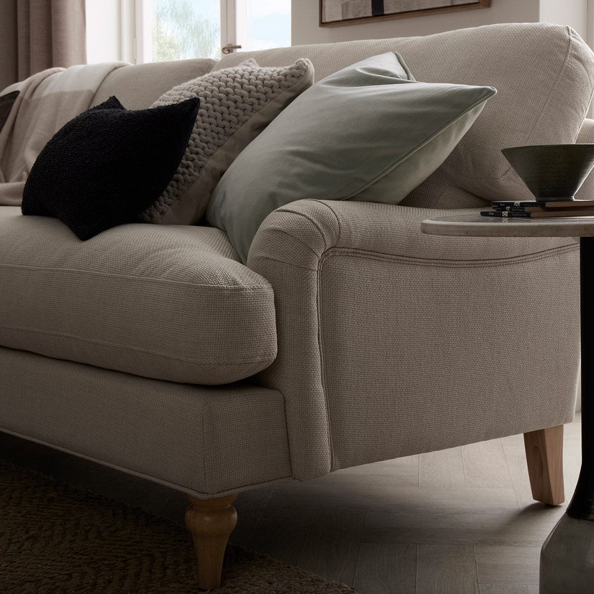 Hampshire 2 Seater Sofa - Beige - Image 5