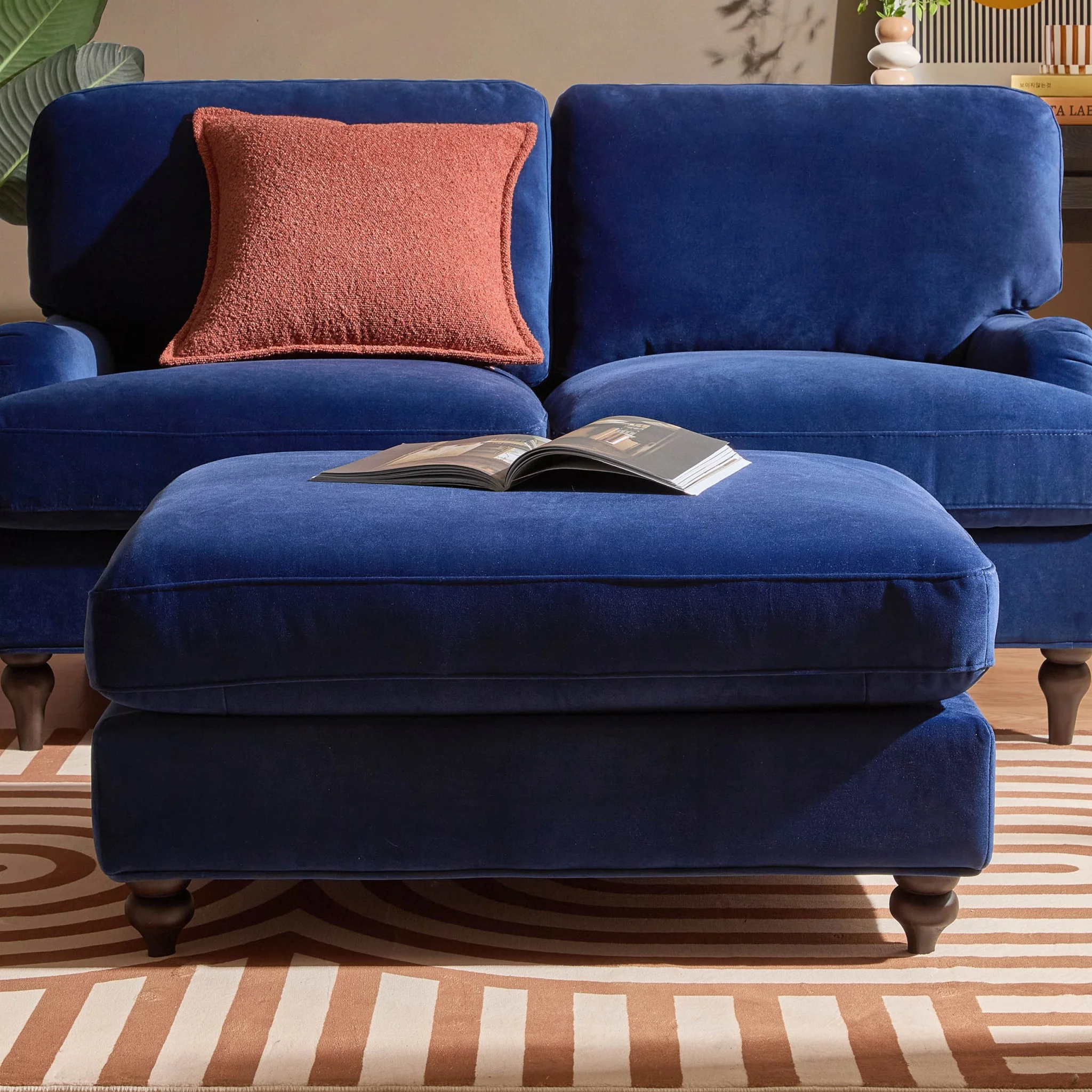 Hampshire Pouffe - Royal Blue - Image 2