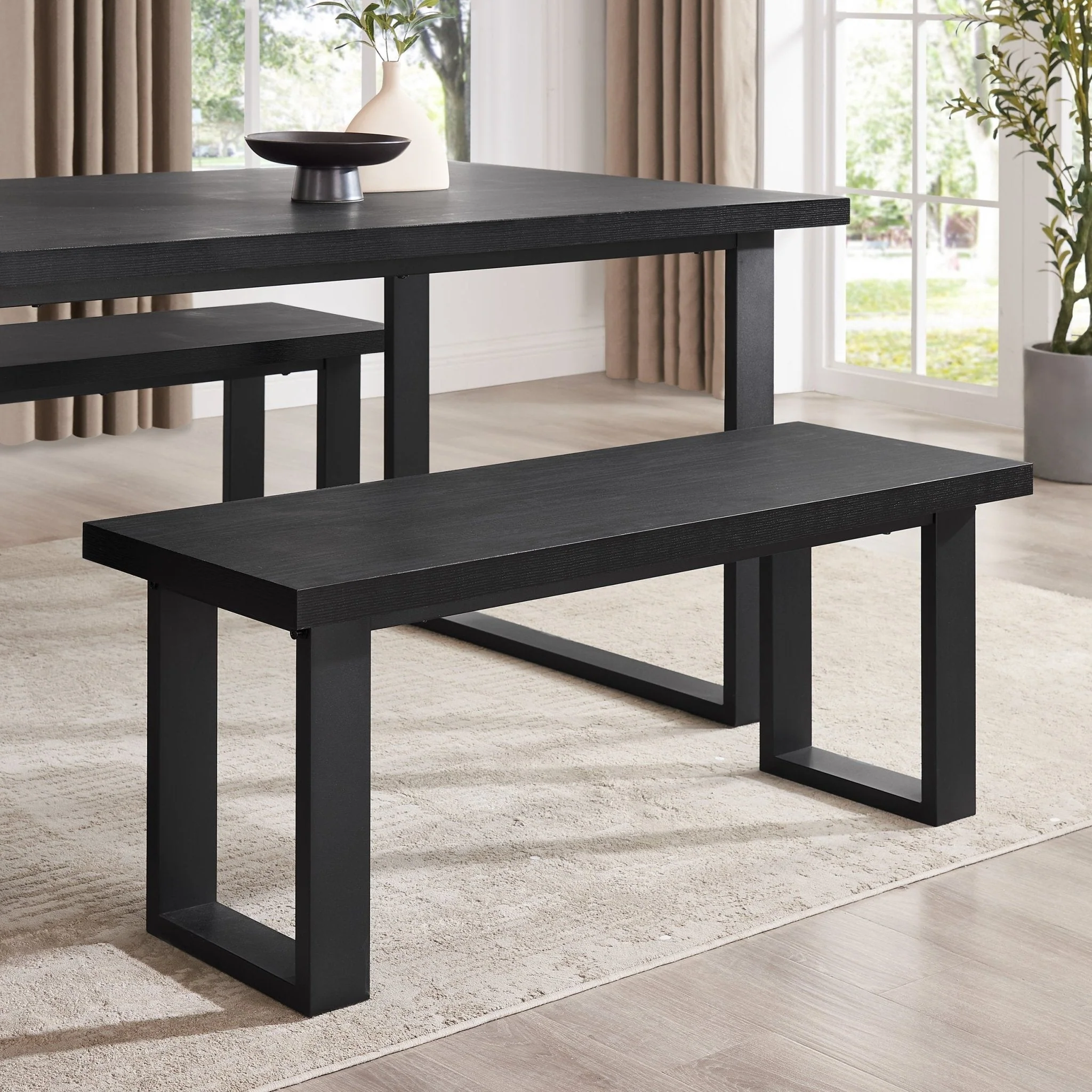 Harper Dining Bench - Black