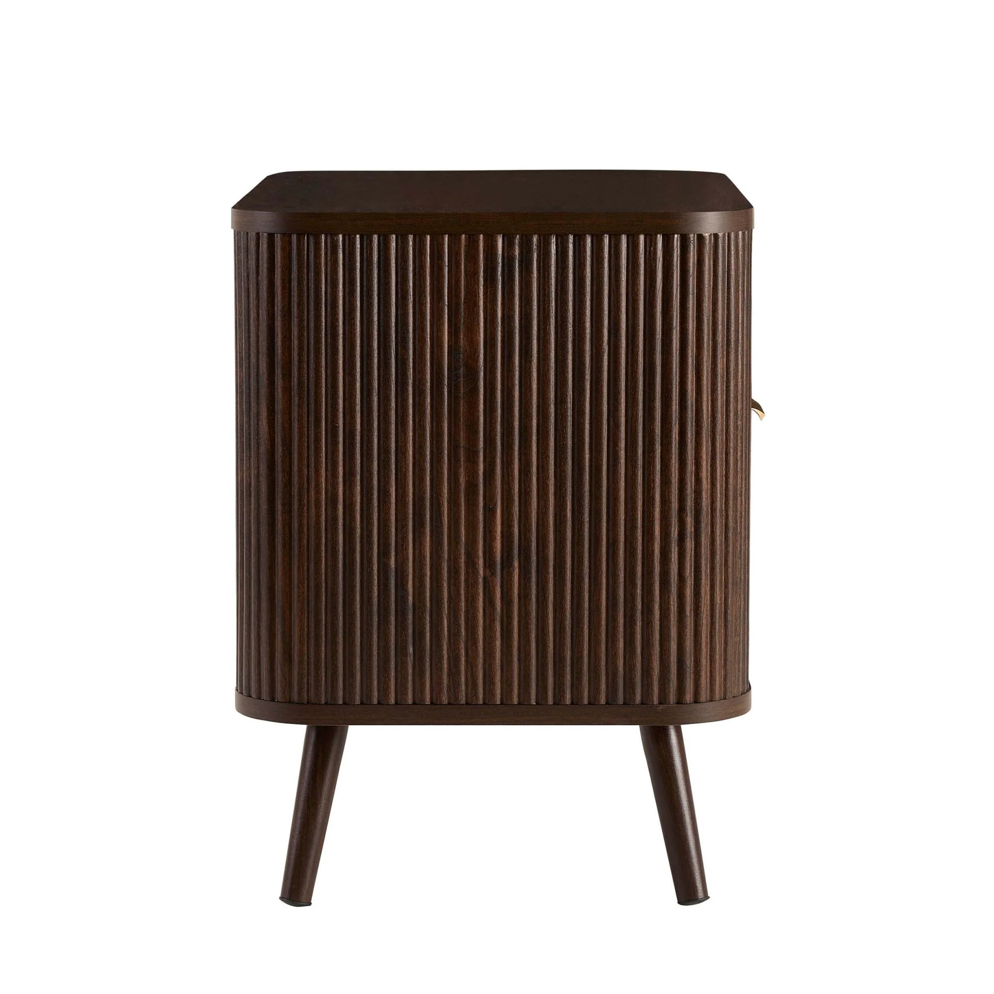 Hattie 1 Drawer Bedside with Shelf - Walnut - Image 6