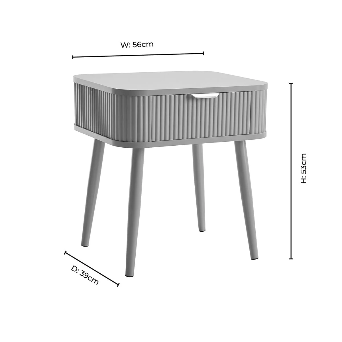 Hattie 1 Drawer Nightstand - Walnut - Image 10