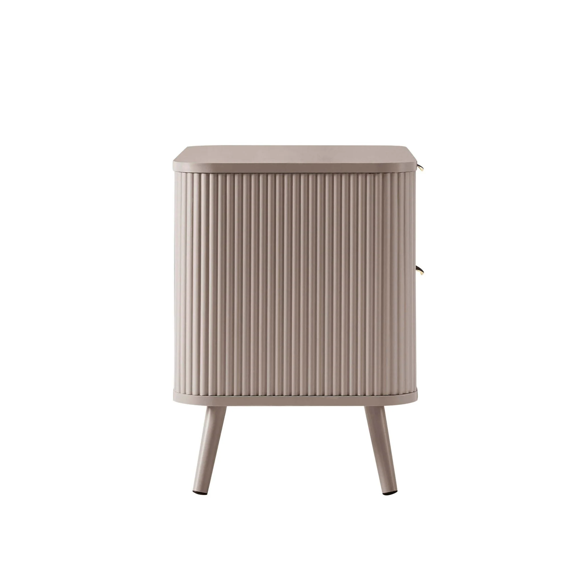 Hattie 2 Drawer Bedside Table - Taupe - Image 4