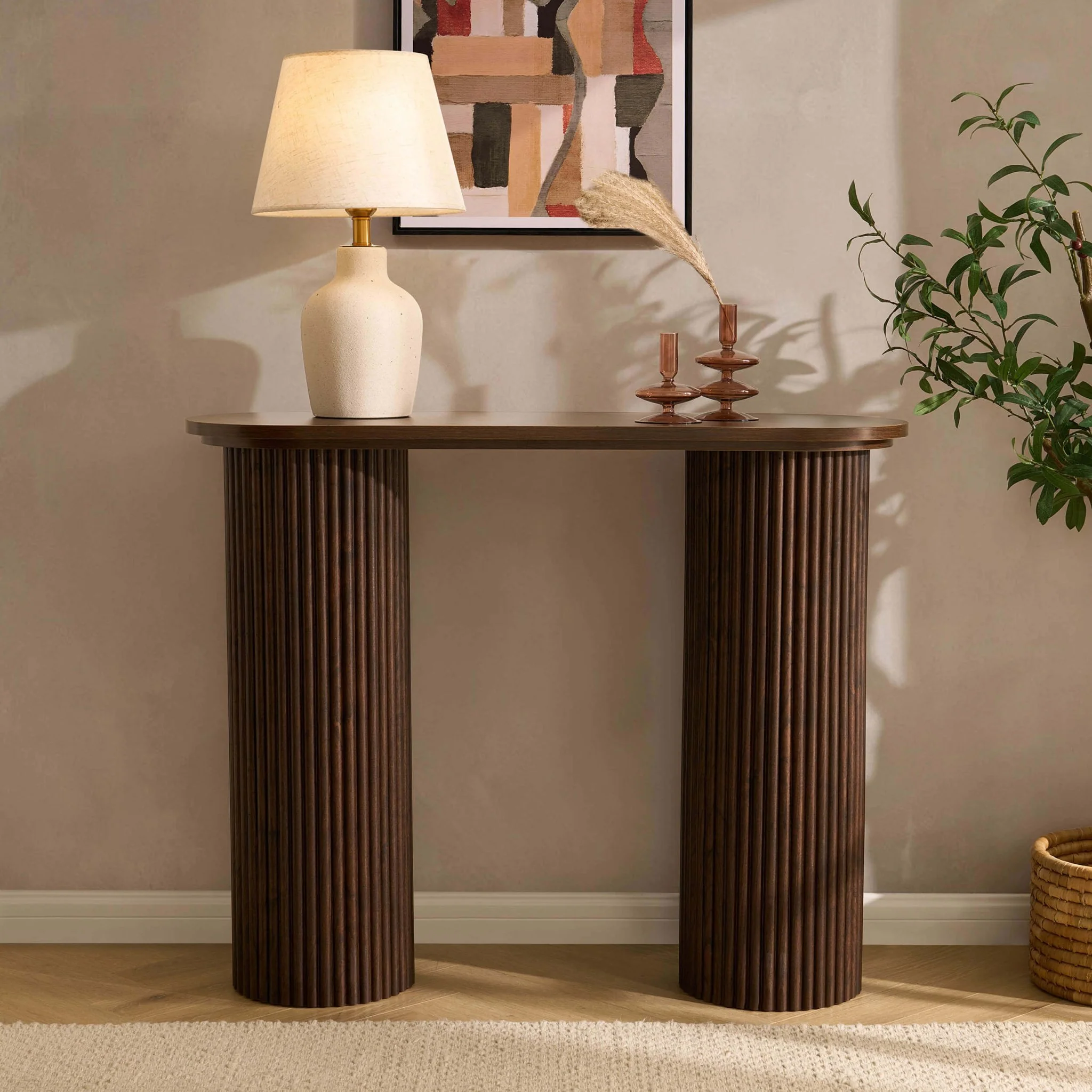 Hattie Console Table - Walnut