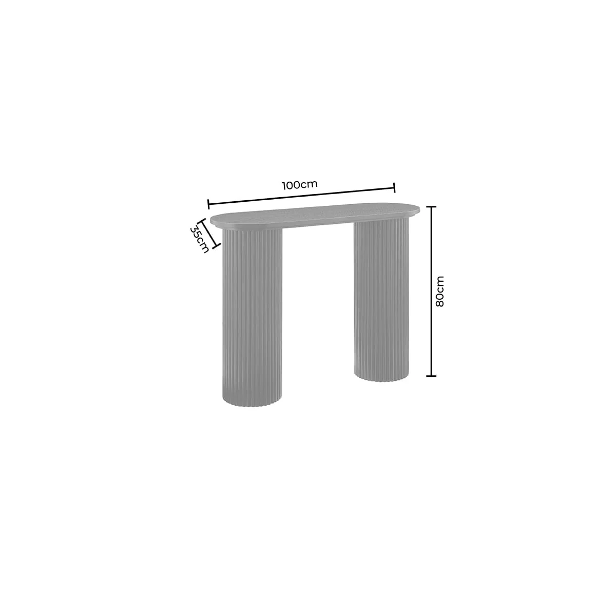 Hattie Console Table - Walnut - Image 6
