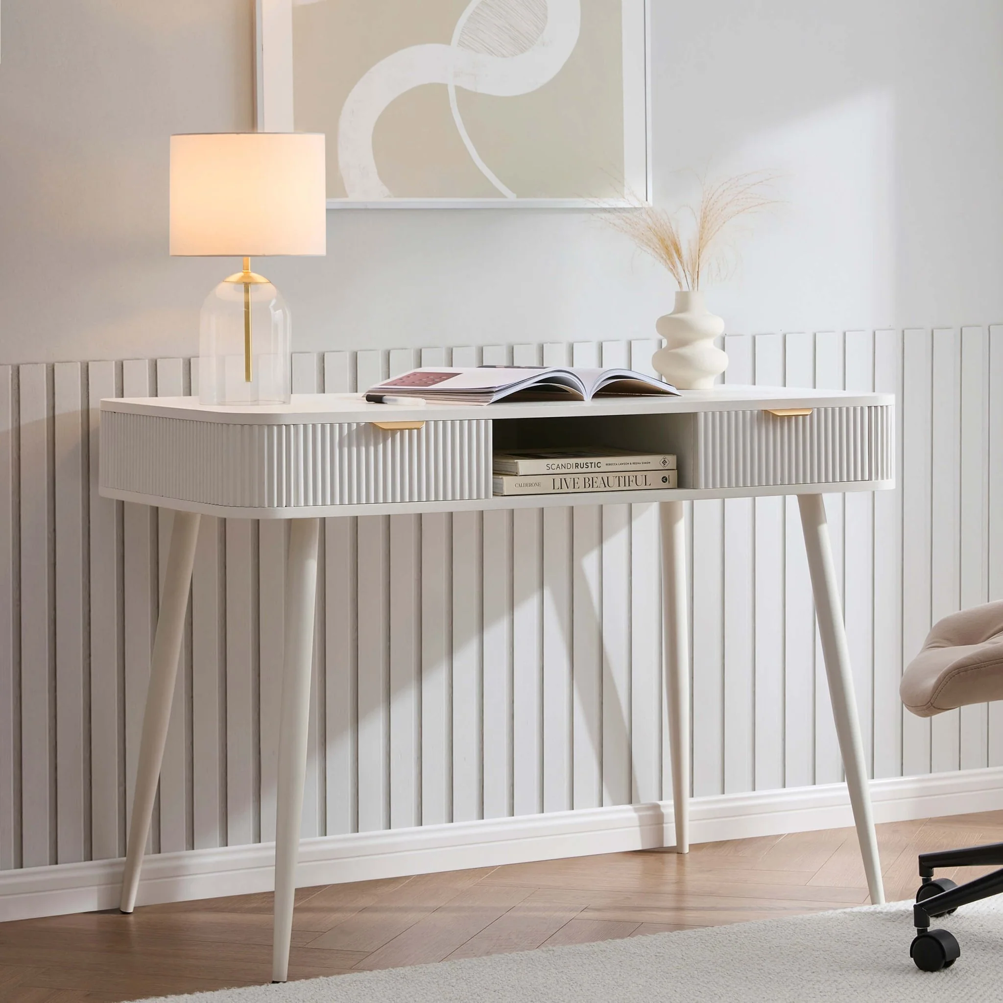 Hattie Desk - Warm White