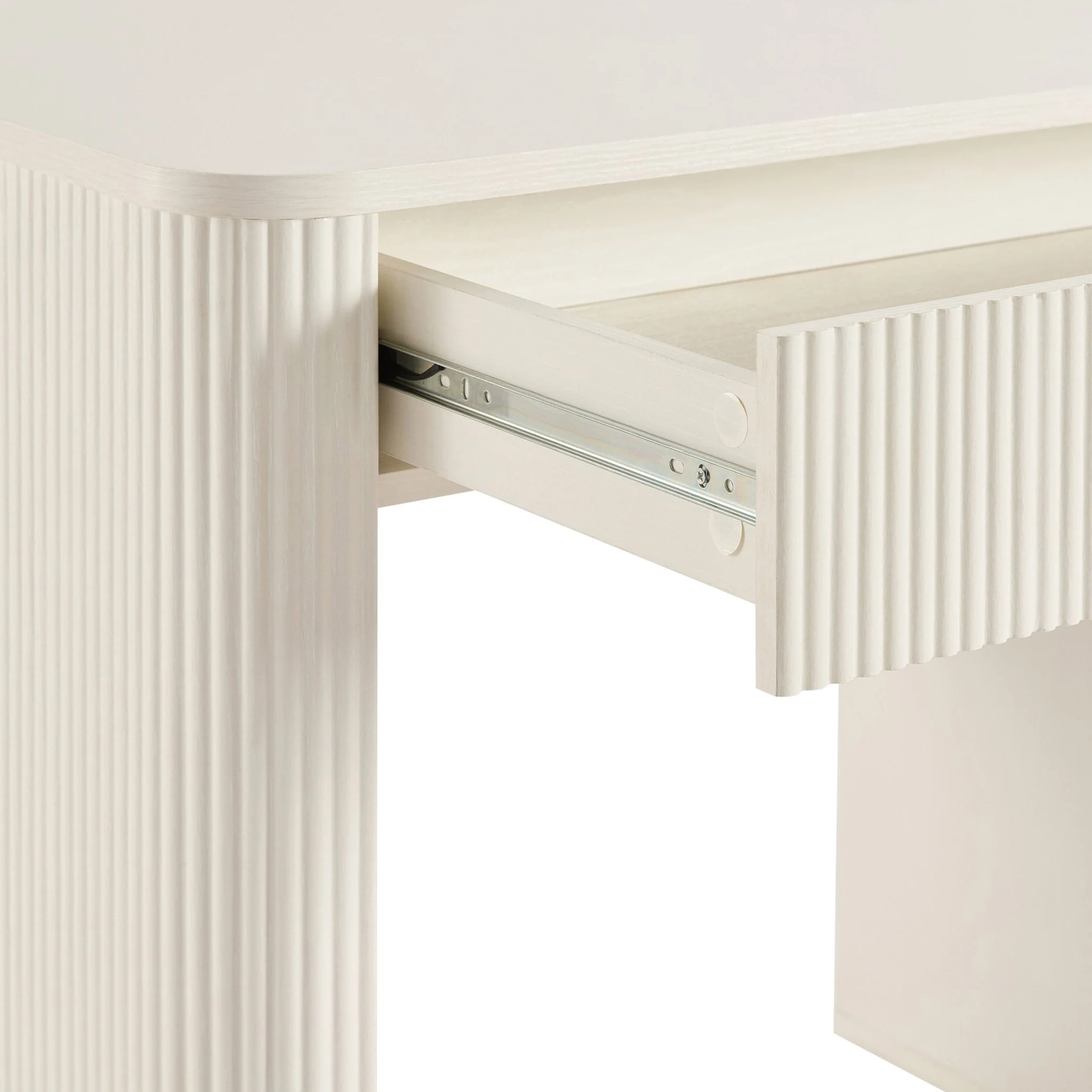 Hattie Large Dressing Table with Drawers - Warm White - Image 5