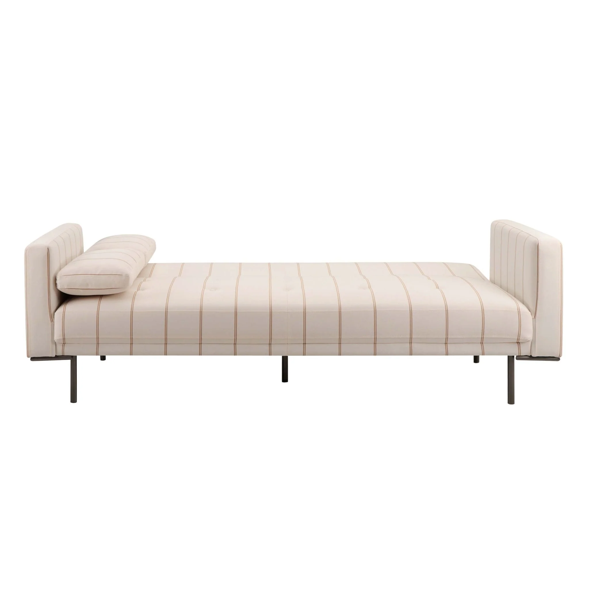 Hudson Click Clack Sofa Bed - Thin Natural Stripe - Image 6