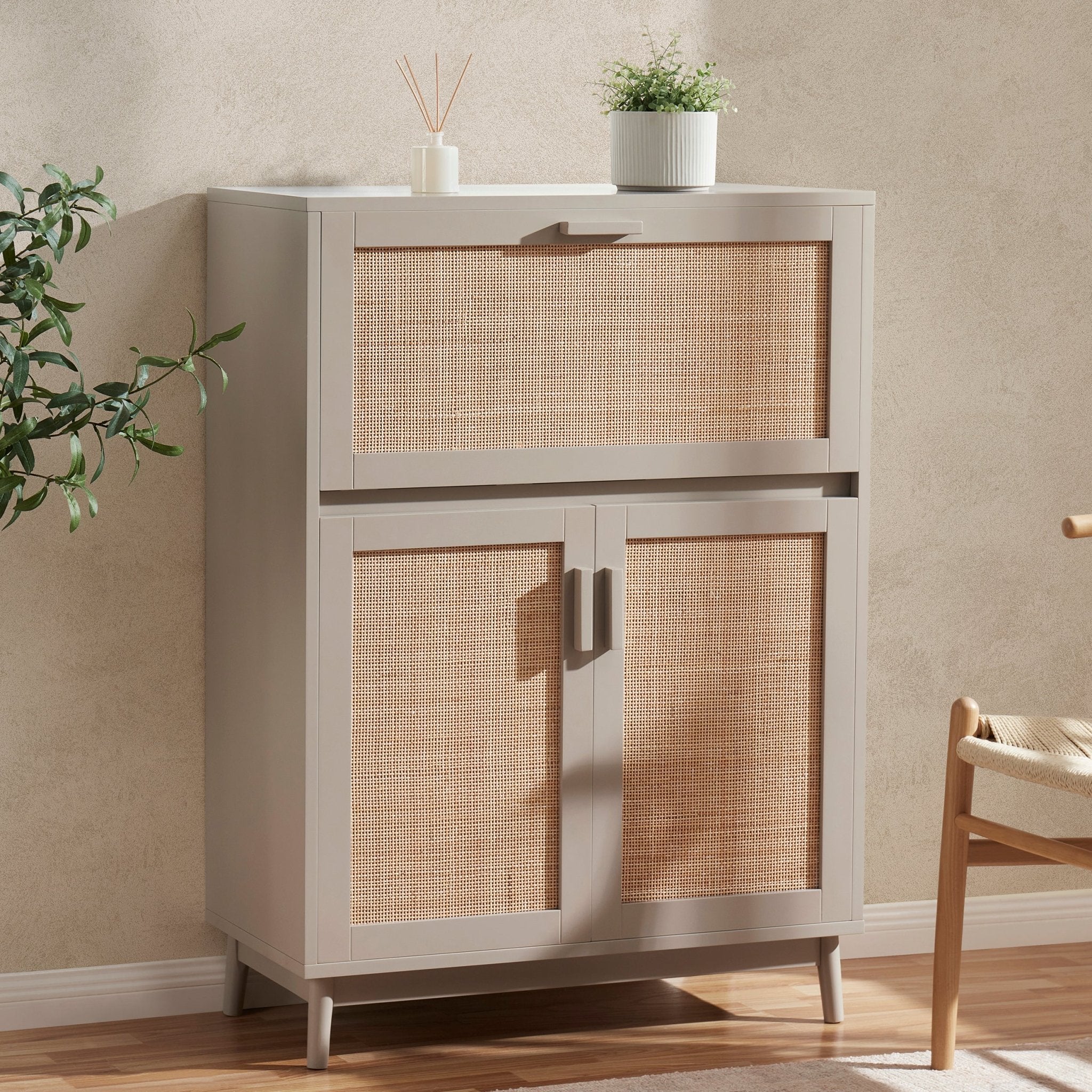 Isla Hideaway Desk - Taupe
