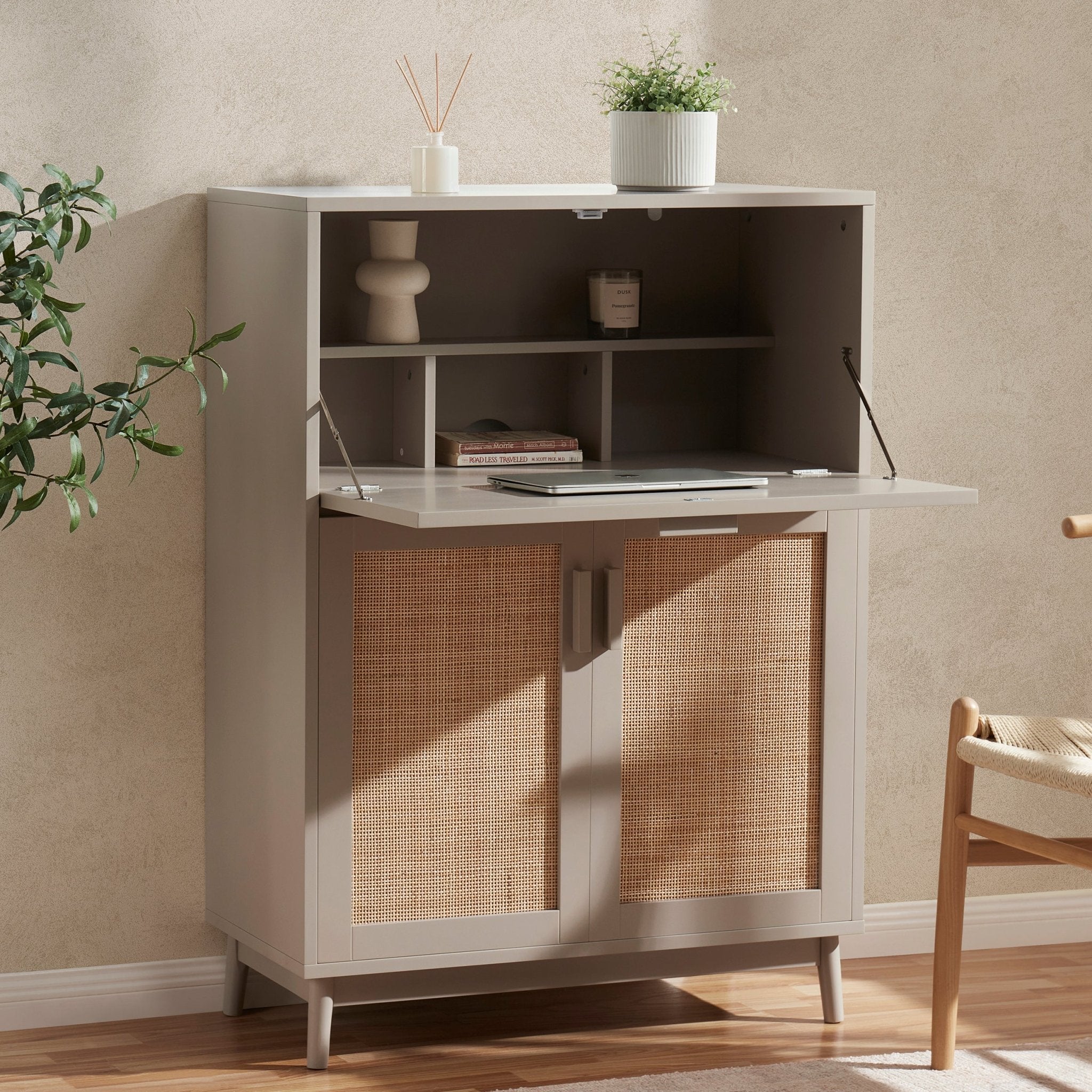 Isla Hideaway Desk - Taupe - Image 2