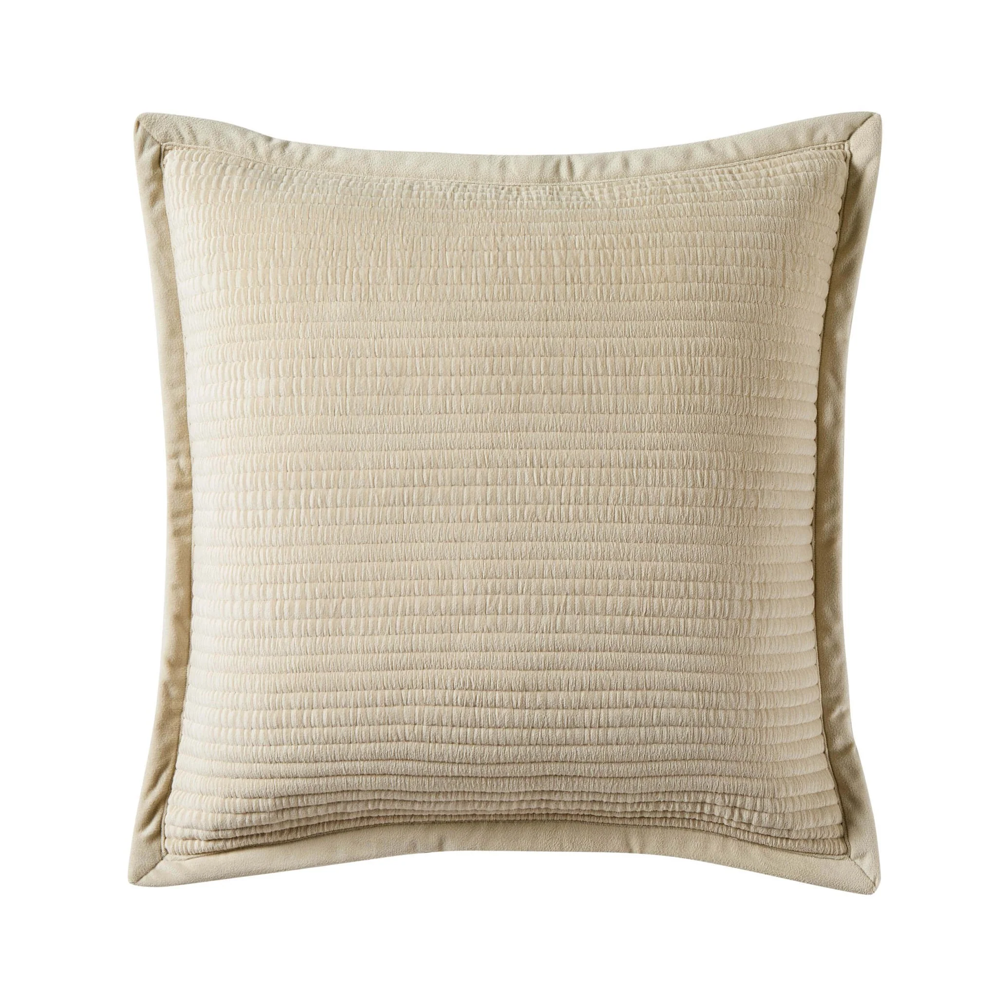 Leona Luxury Quilted Velvet Cushion Cover - Champagne - Image 4