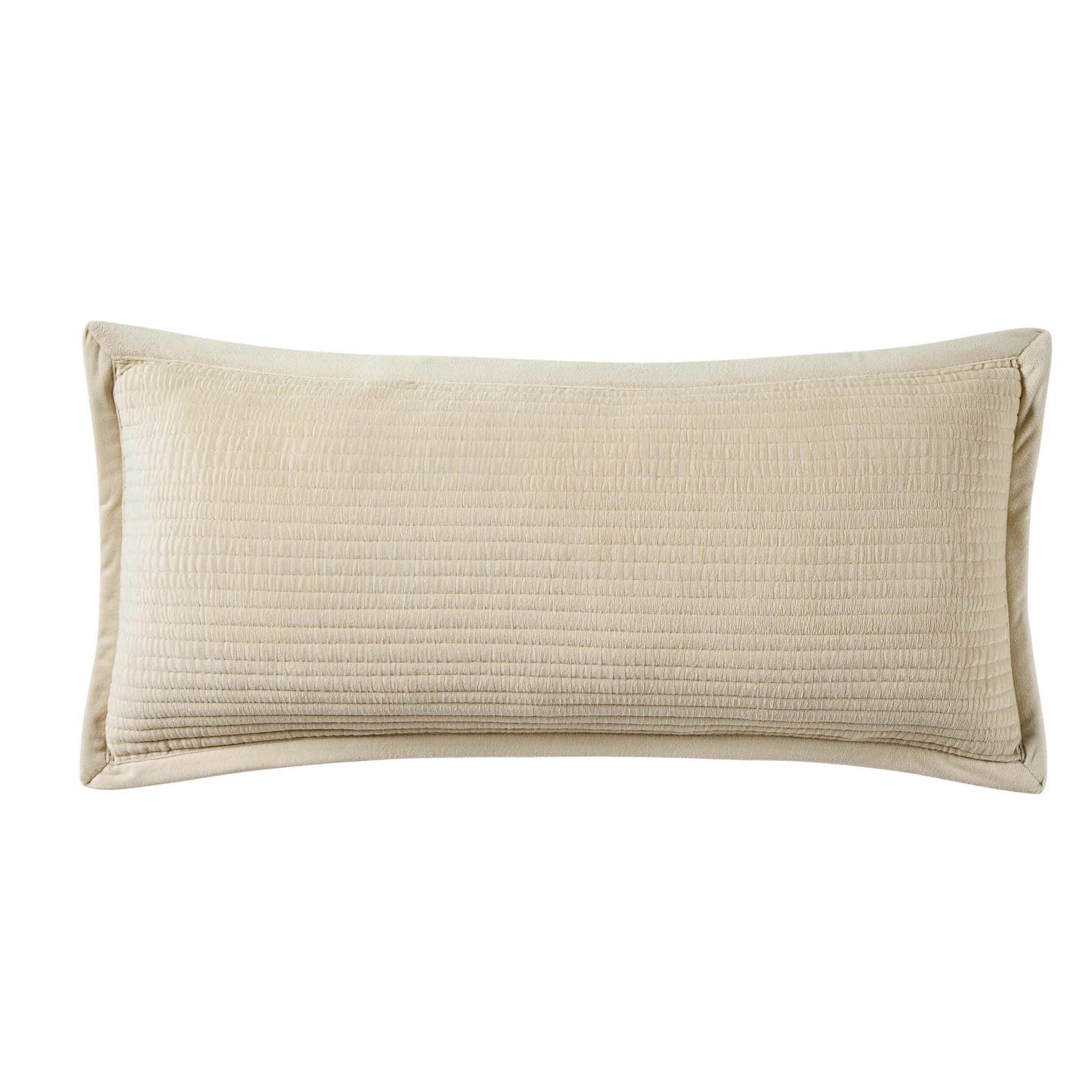 Leona Luxury Quilted Velvet Cushion Cover - Champagne - Image 5