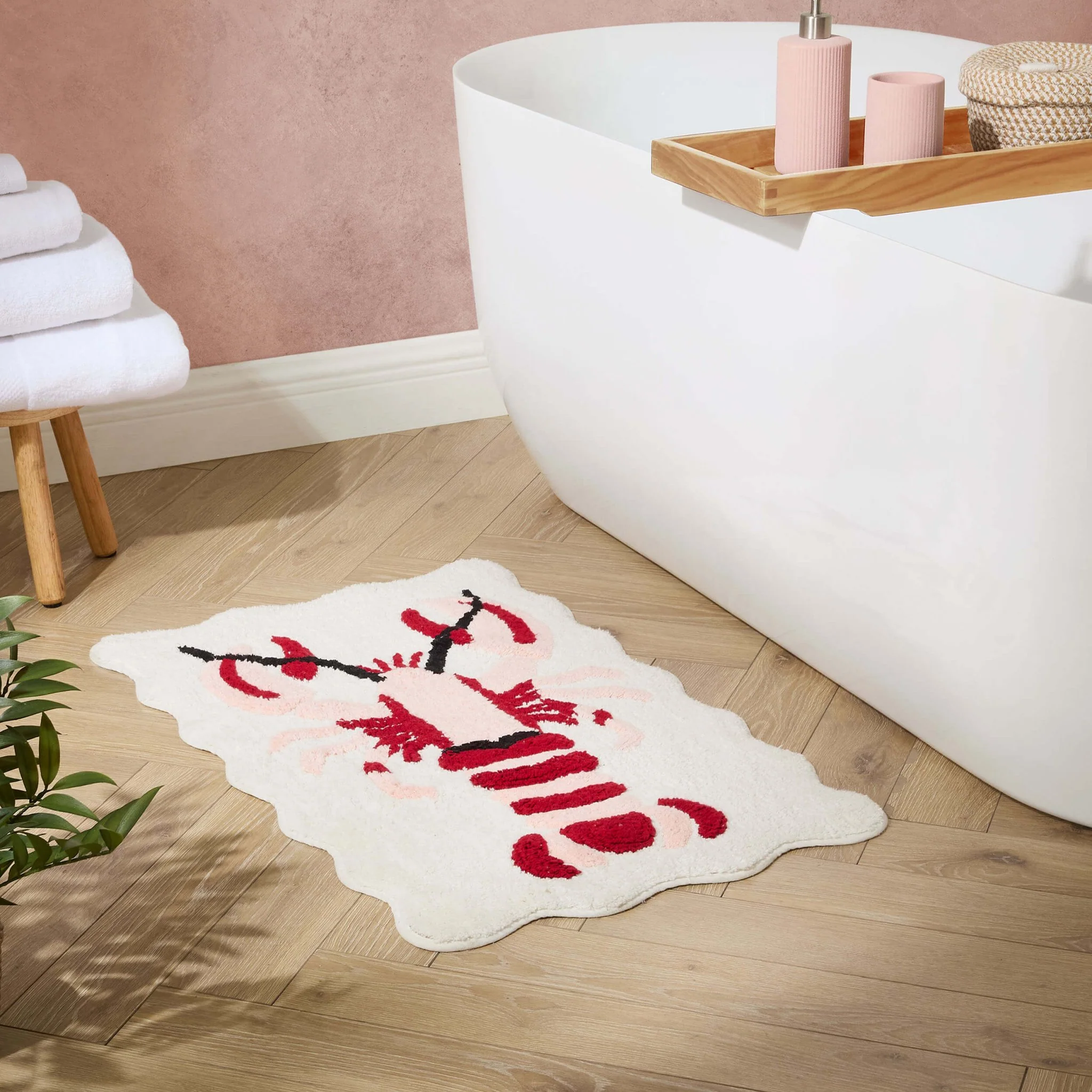 Lobster Tufted Bath Mat - Multi
