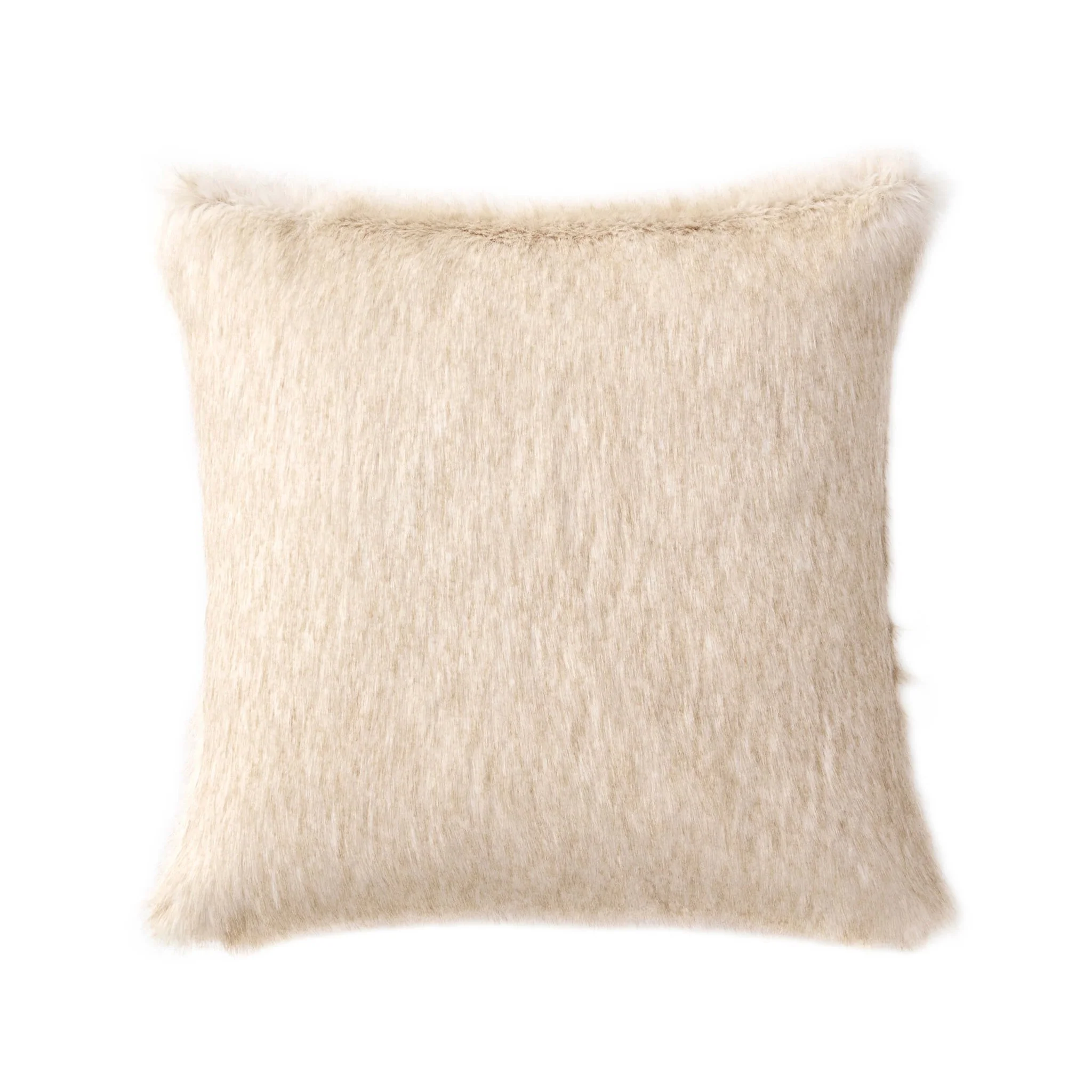 Long Faux Fur Sofa Cushion Cover - Natural - Image 5