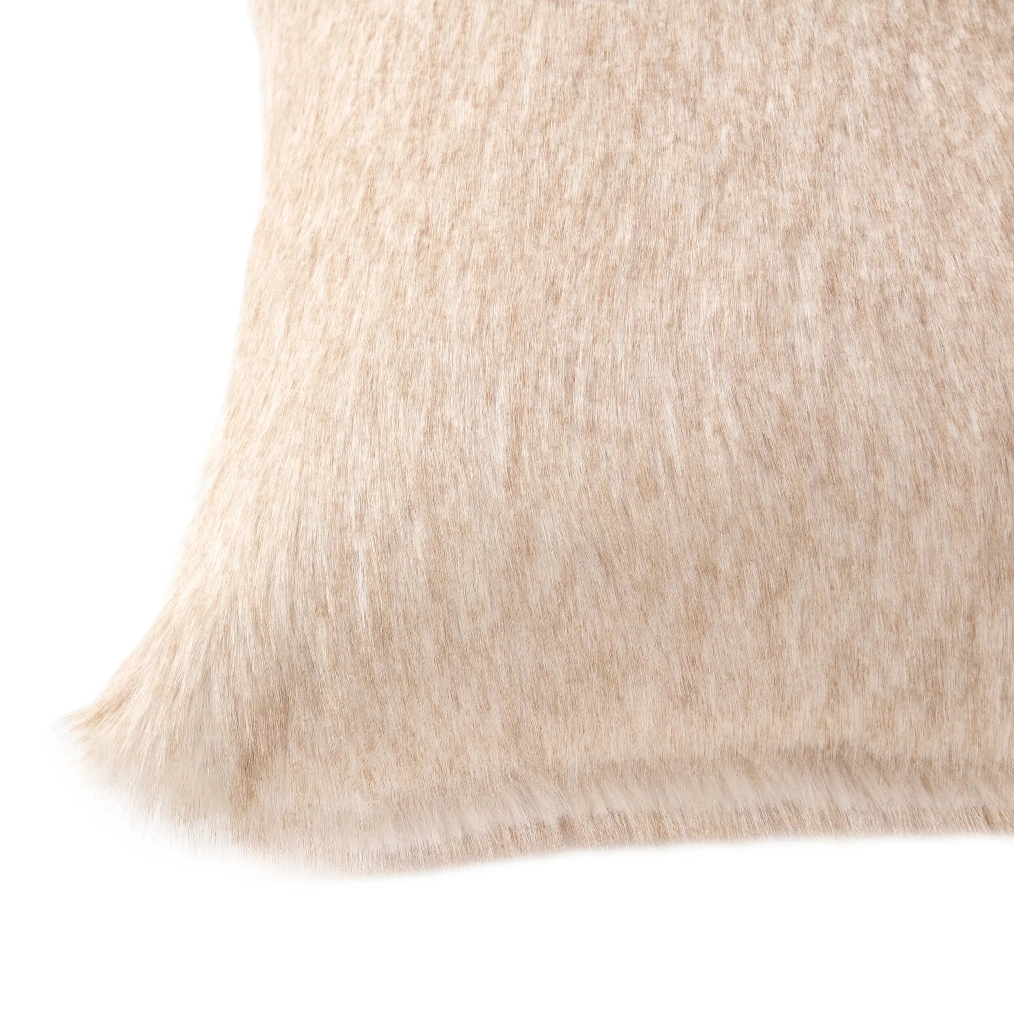 Long Faux Fur Sofa Cushion Cover - Natural - Image 6