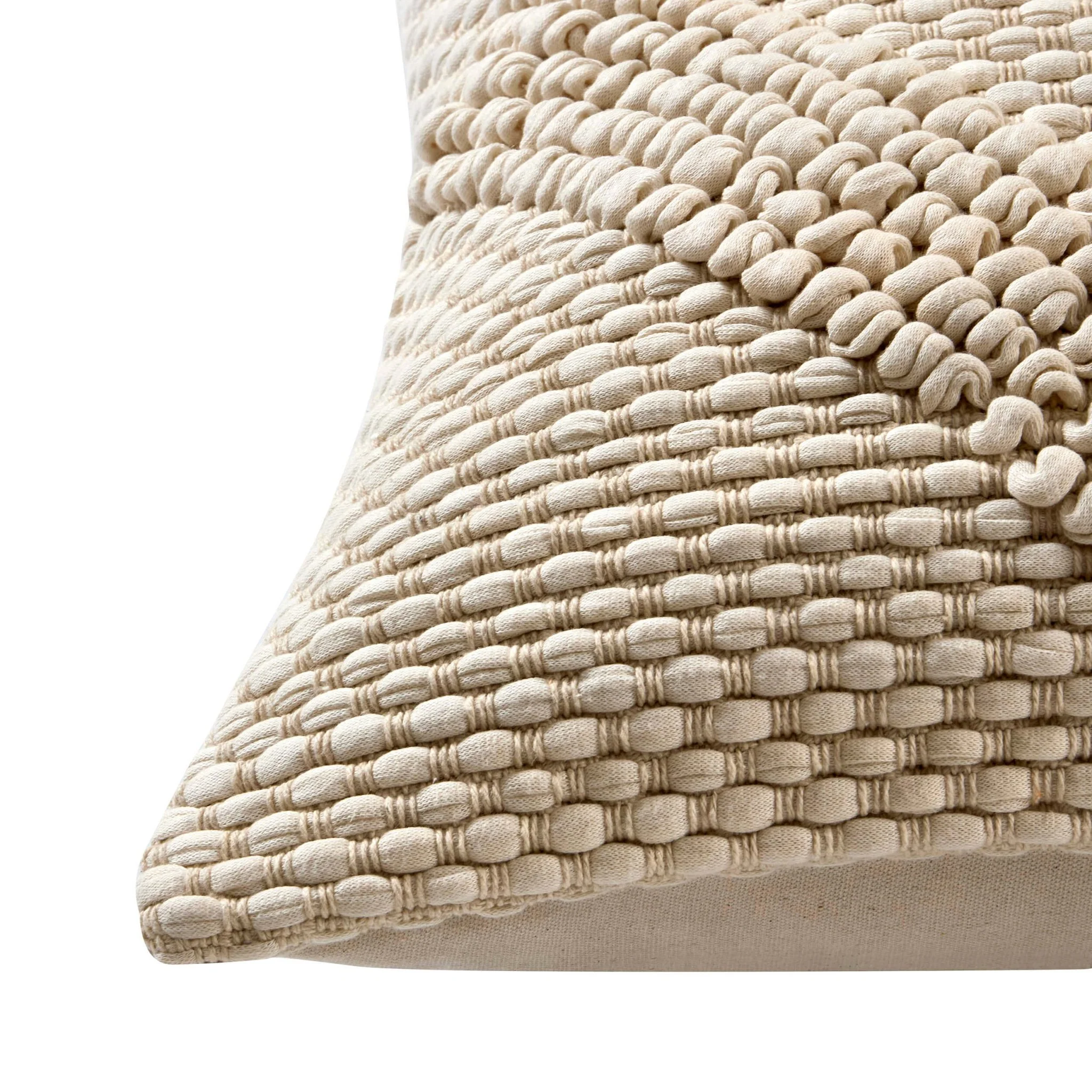 Loop Pattern Cushion Cover - Off White - Image 4