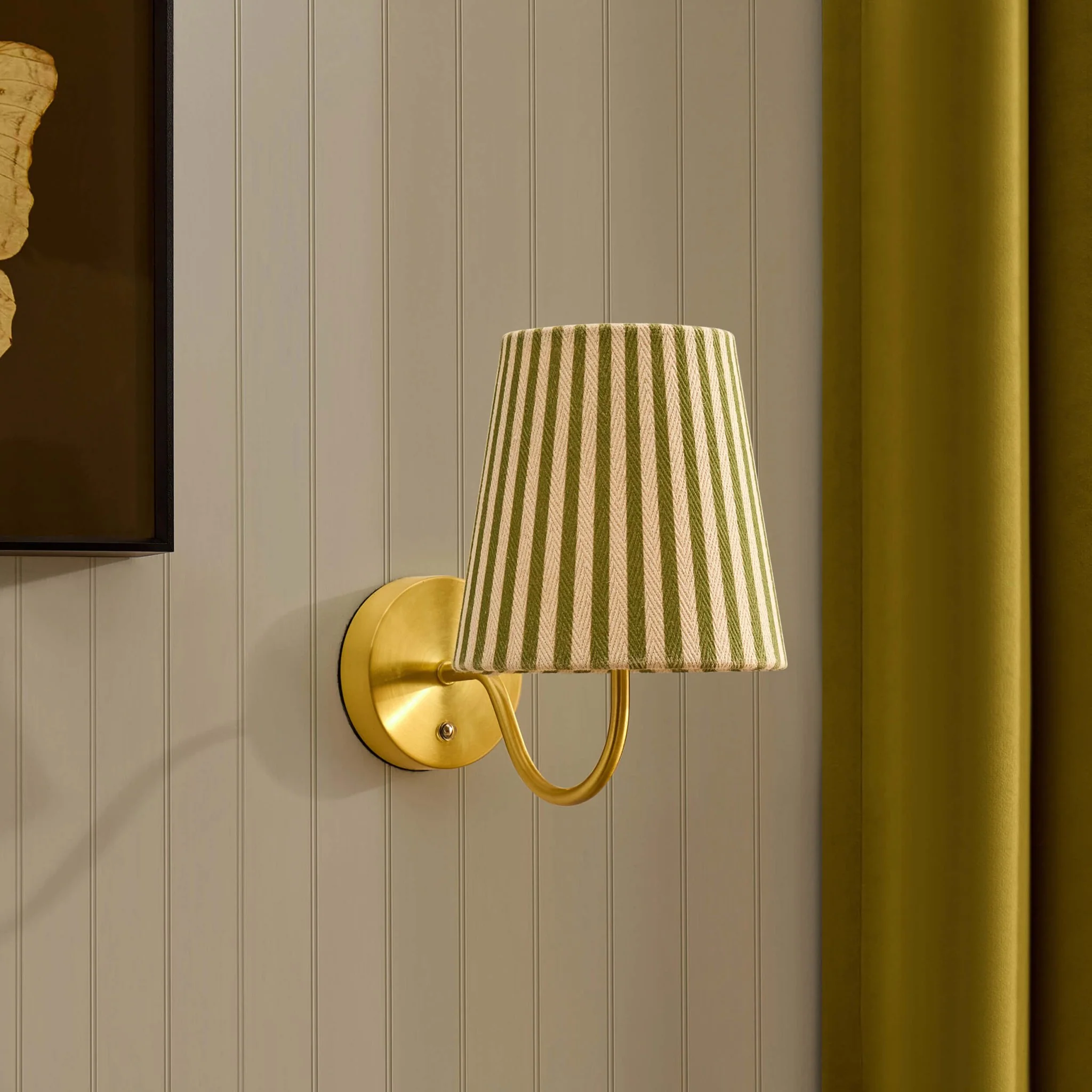 Lucia Rechargeable Striped Wall Light - Green