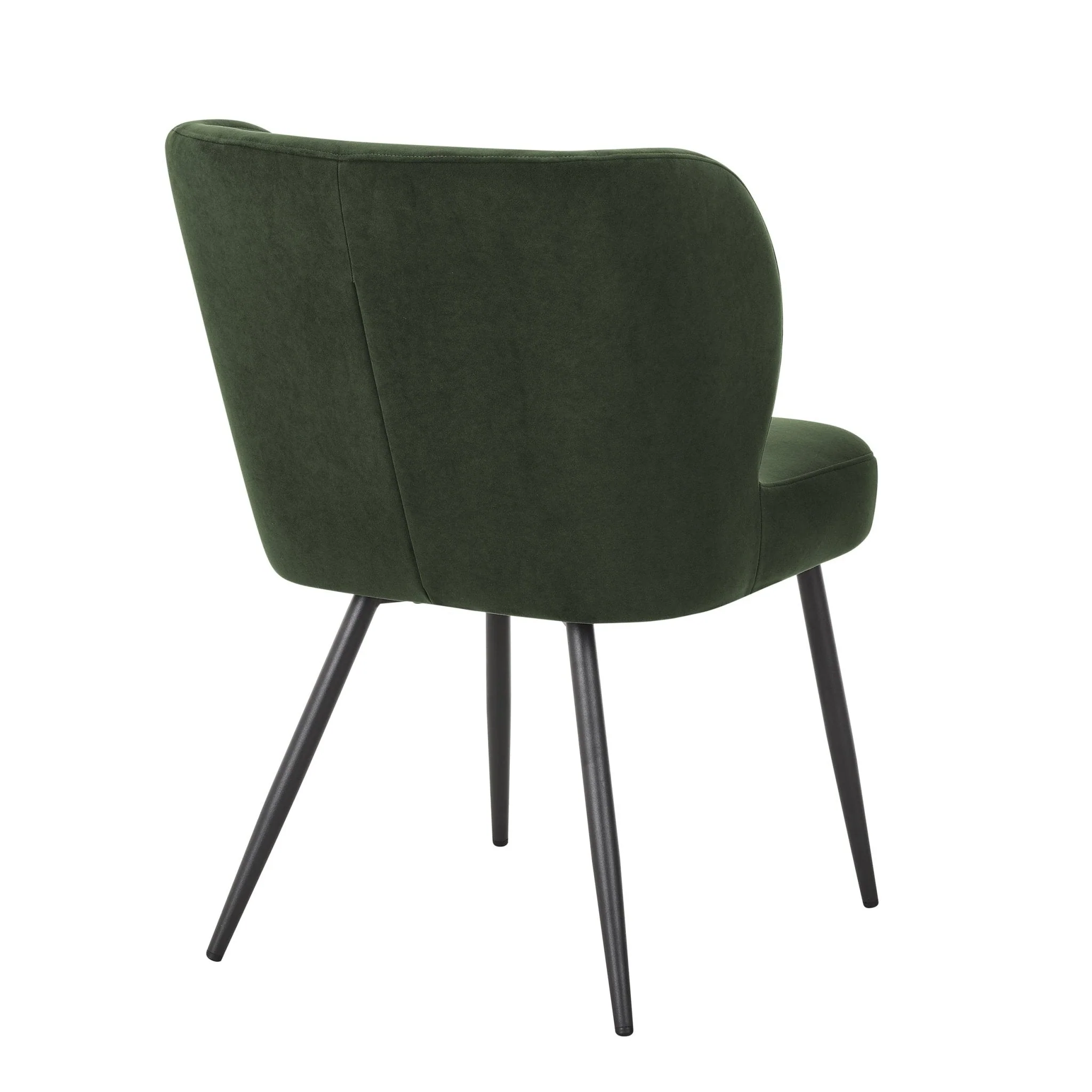 Mabel Set of 2 Dining Chairs - Velvet  - Dark Olive - Image 5