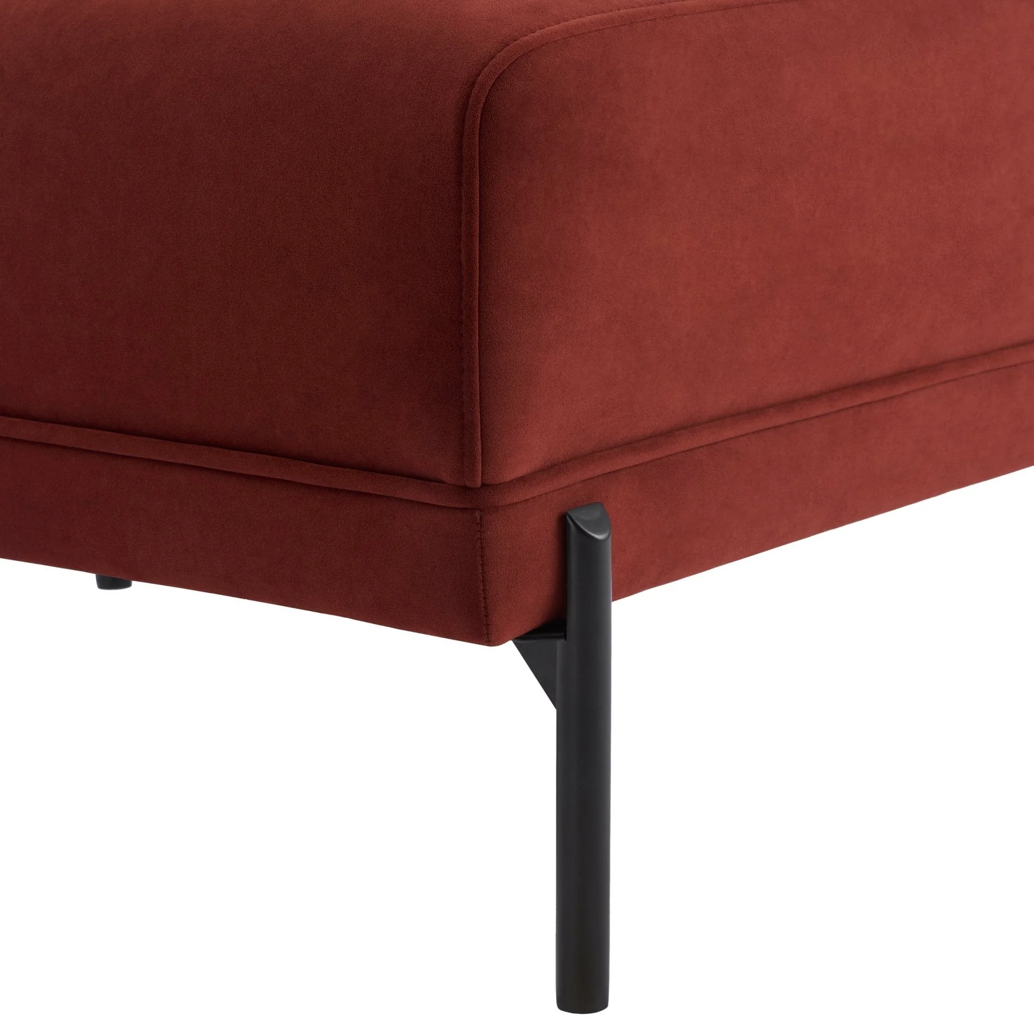 Madison Pouffe - Rust - Image 3