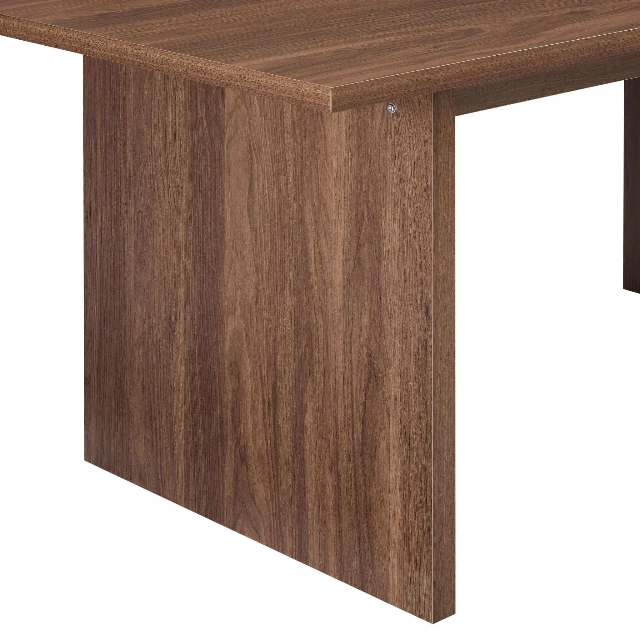 Maisie 4-6 Seater Dining Table - Mid Wood - Image 5