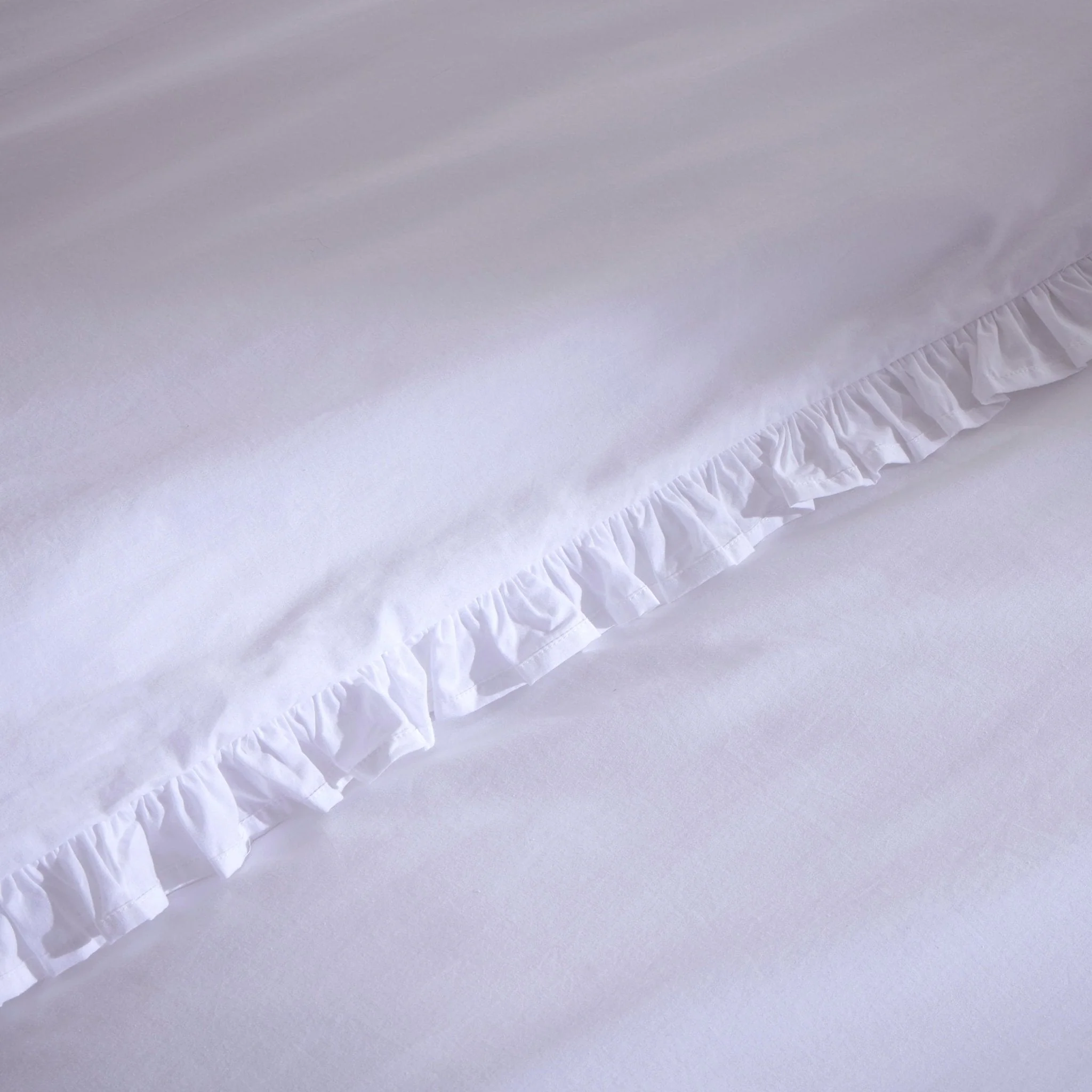 Marion 200 Thread Count Ruffle Edge Duvet Cover - Ecru - Image 10