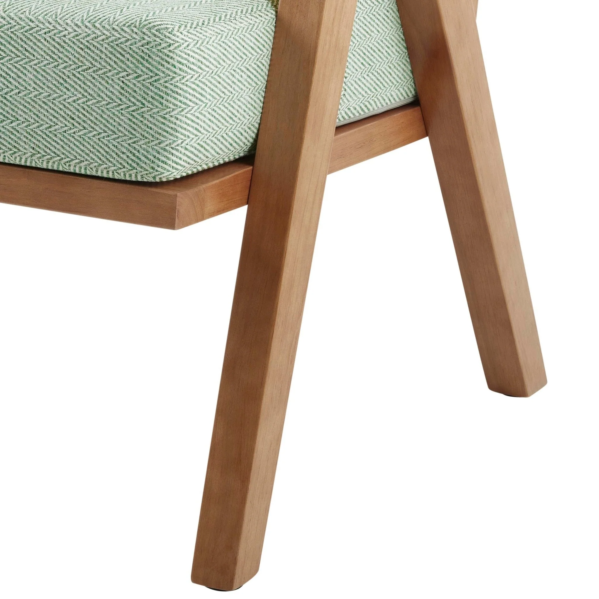 Matilda Accent Chair - Green Chevron - Image 6