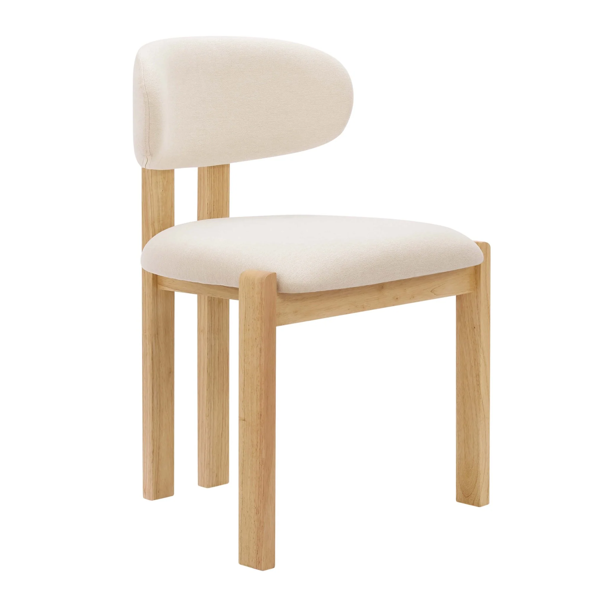 Matty Set of 2 Dining Chairs - Cream Linen - Image 4